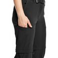 maier sports functionele broek nata t-zipp-off wandelbroek ventilerend en sneldrogend zwart