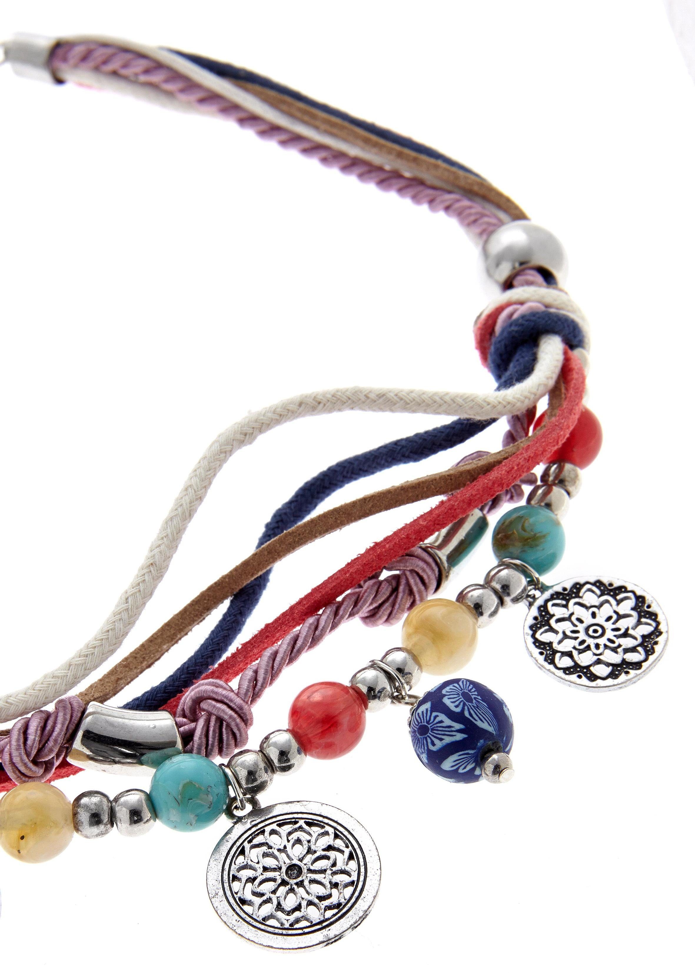 Lascana Sieradenset Ketting en armband met heel veel hangertjes