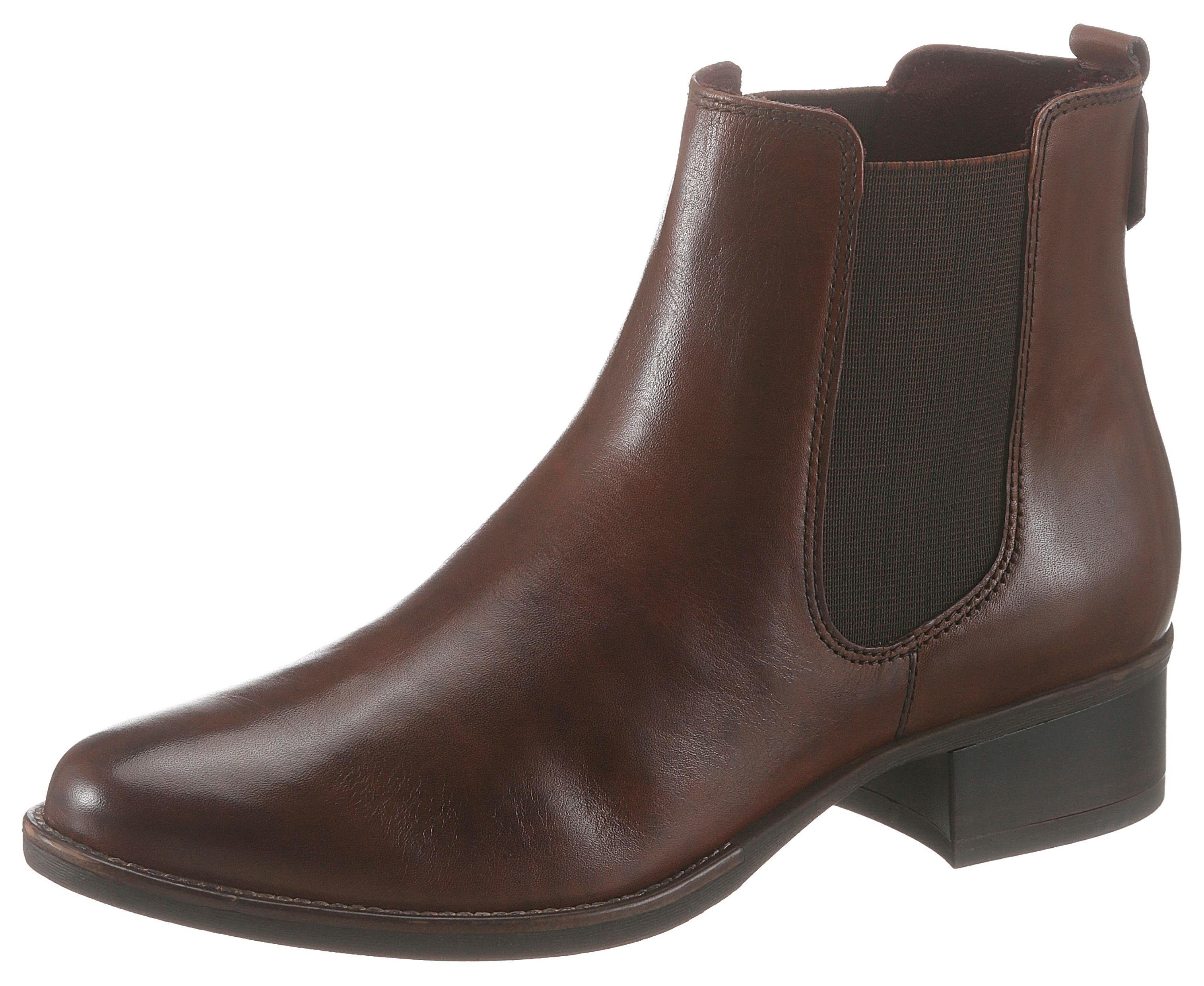 Tamaris Chelsea Boots 1 25401 23 Damen Schuhe Leder Stiefeletten Schuhgrosse 38 Eu Farbe Braun