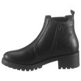 city walk chelsea-boots met brede stretchinzet zwart