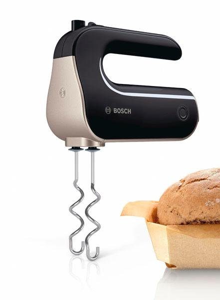 BOSCH Handmixer HomeProfessional MFQ4885DE, 2x Edelst. Mixstaaf, 1x knethaken, zwart