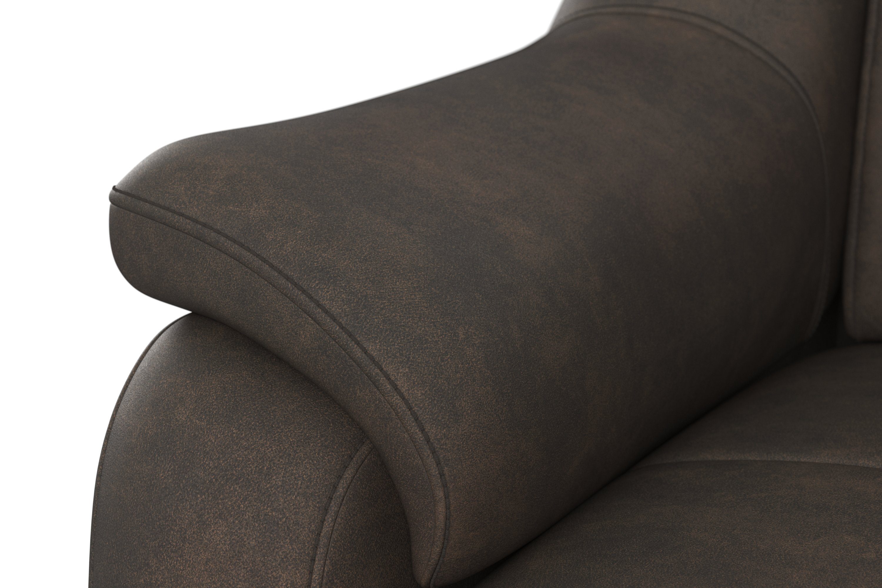 sit&more Hoekbank Freetown L-vorm met verstelbare hoofdsteun en comfortabele binnenvering
