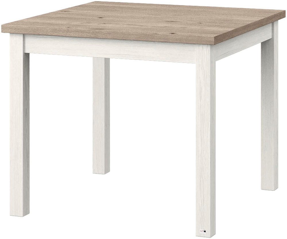 set one by Musterring Eettafel York in 3 kleurvarianten en 4 maten verkrijgbaar, met eiken plaat
