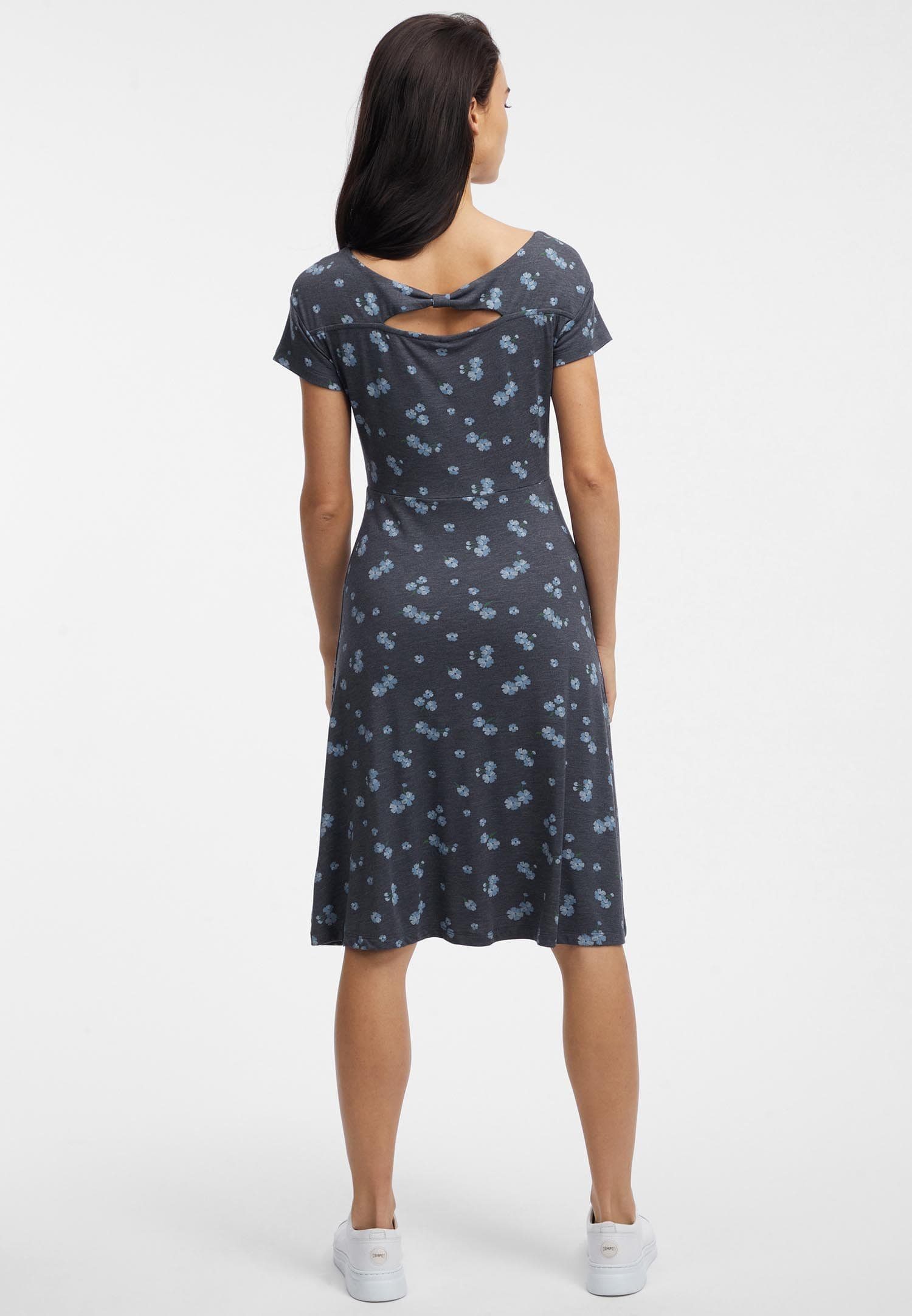 Ragwear Mini-jurk LUNNGO DRESS Uitsnede achter met detail en bloemendruk