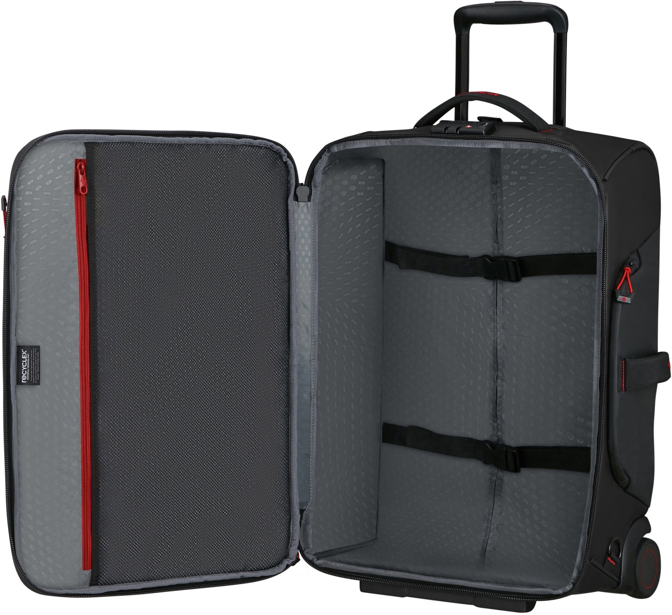 Samsonite Reistas ECODIVER met trolley- en rugzakfunctie, gedeeltelijk van gerecycled materiaal