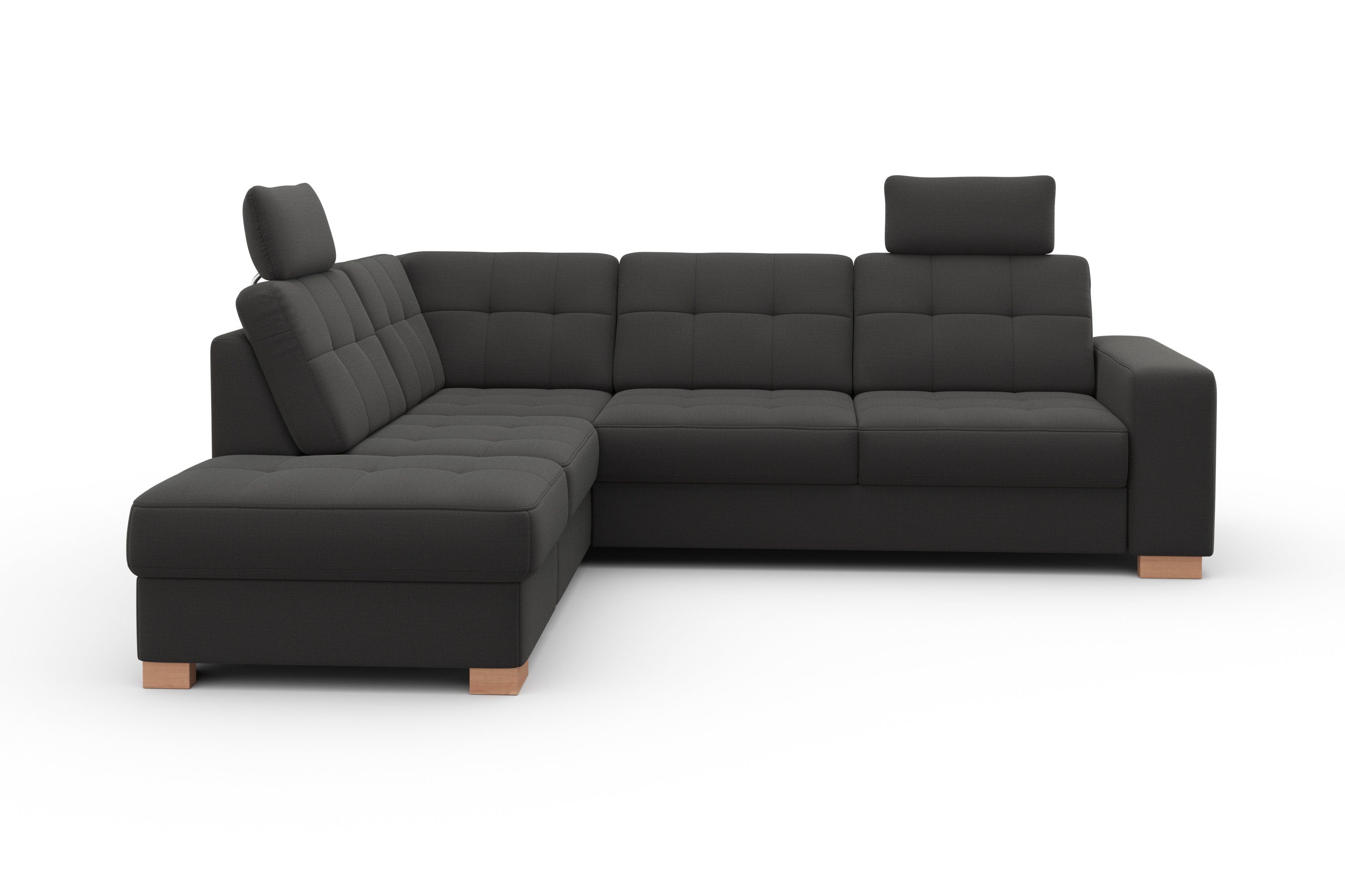 sit&more Hoekbank Quincy L-vorm naar keuze met slaapfunctie en bedkist