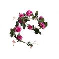 botanic-haus kunstbloem rozenguirlande dijon (1 stuk) roze
