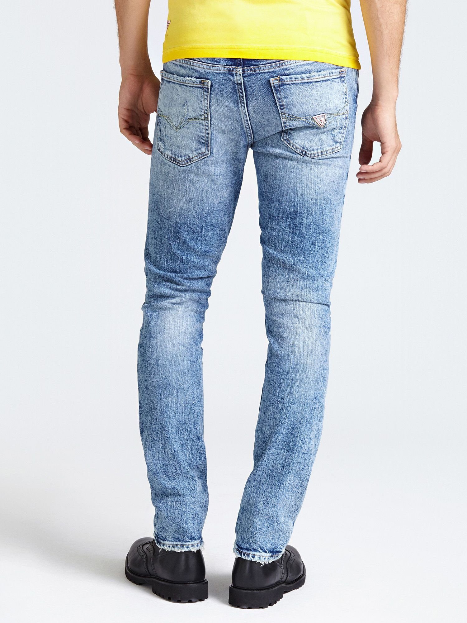 Skinny denim broek heren Guess skinny jeans | KLEDING.nl