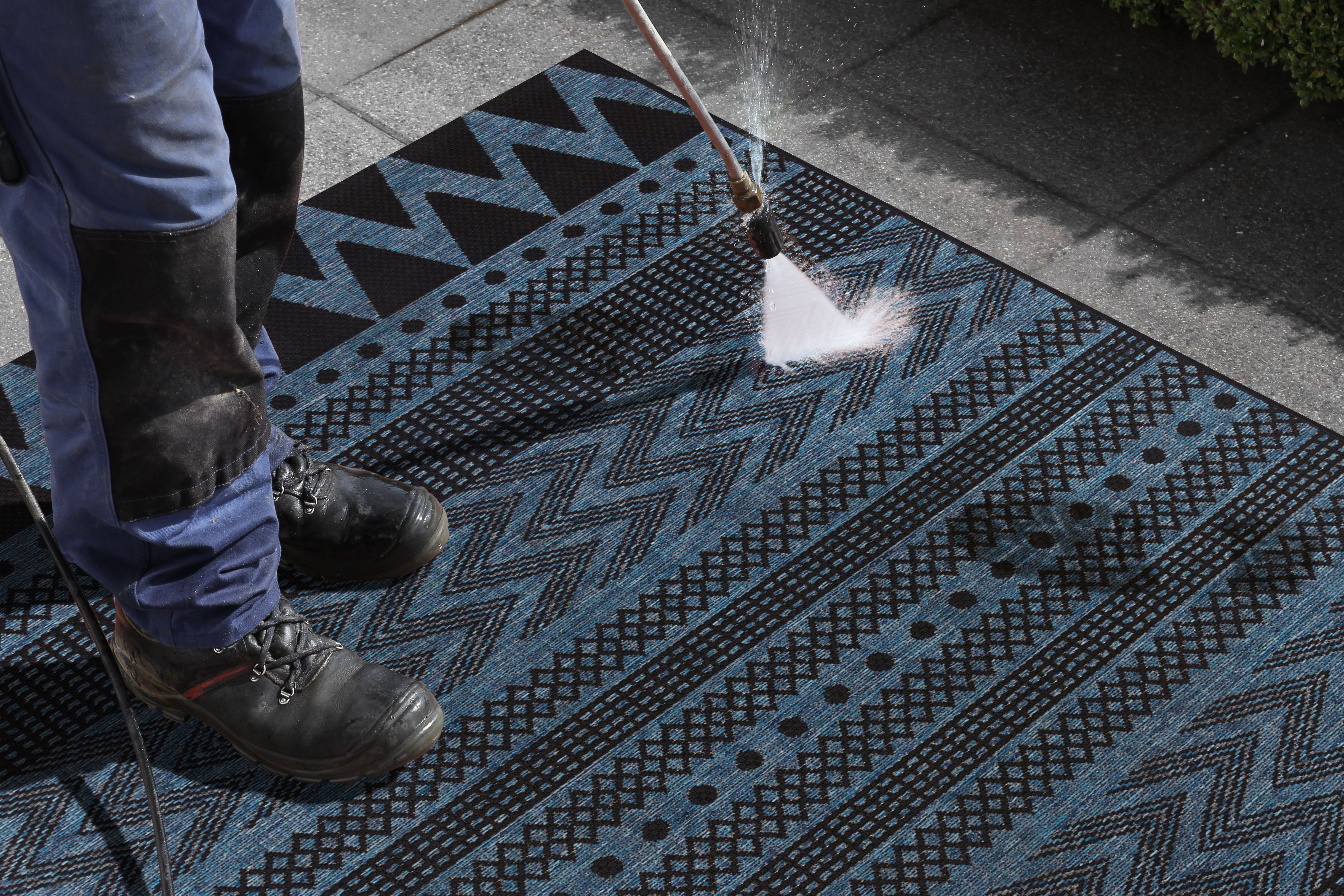 NORTHRUGS Vloerkleed Sidon Geschikt voor binnen en buiten, slijtvast en gemakkelijk in onderhoud, platweefsel
