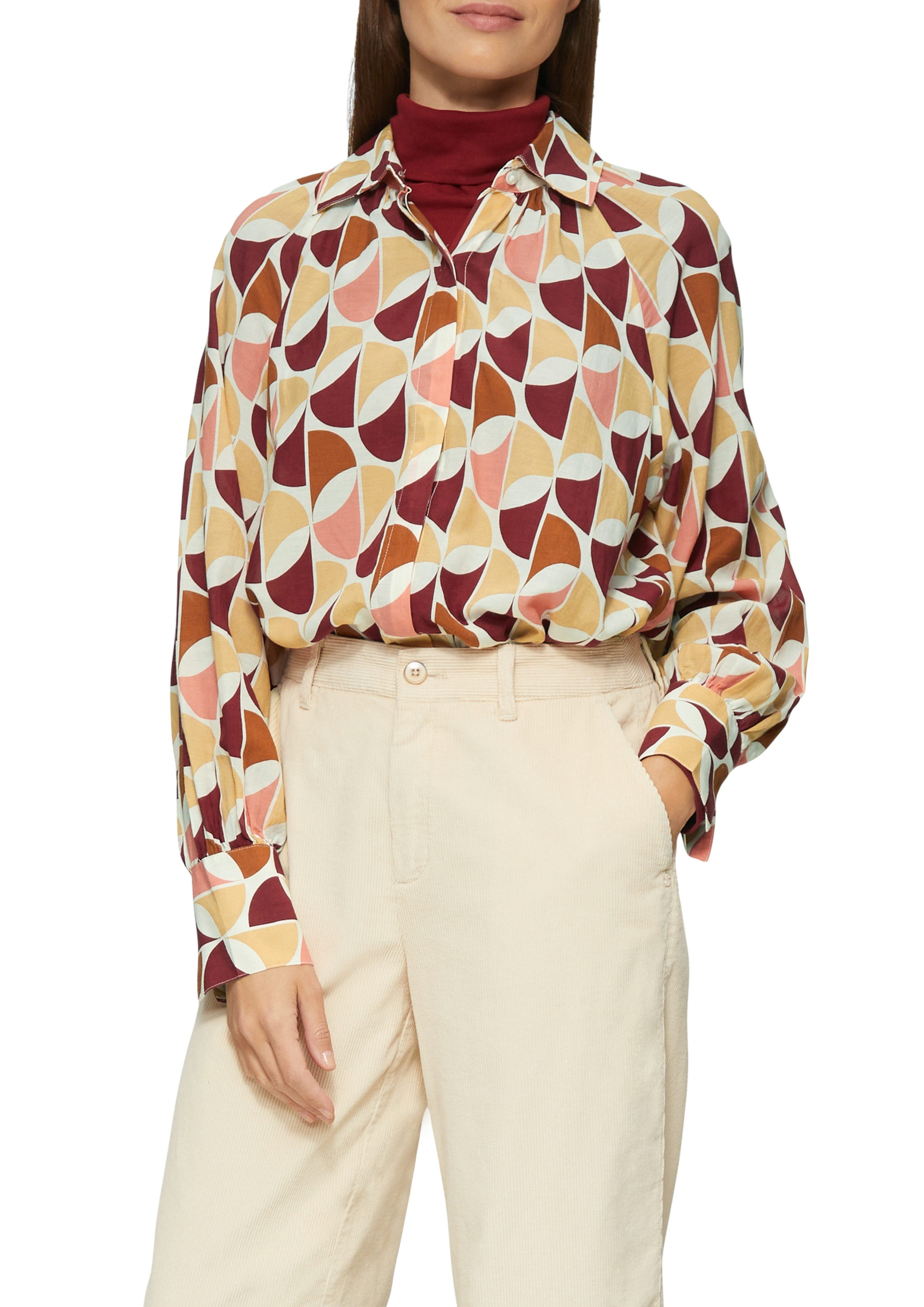 s.Oliver Blouse met lange mouwen met all-over motief