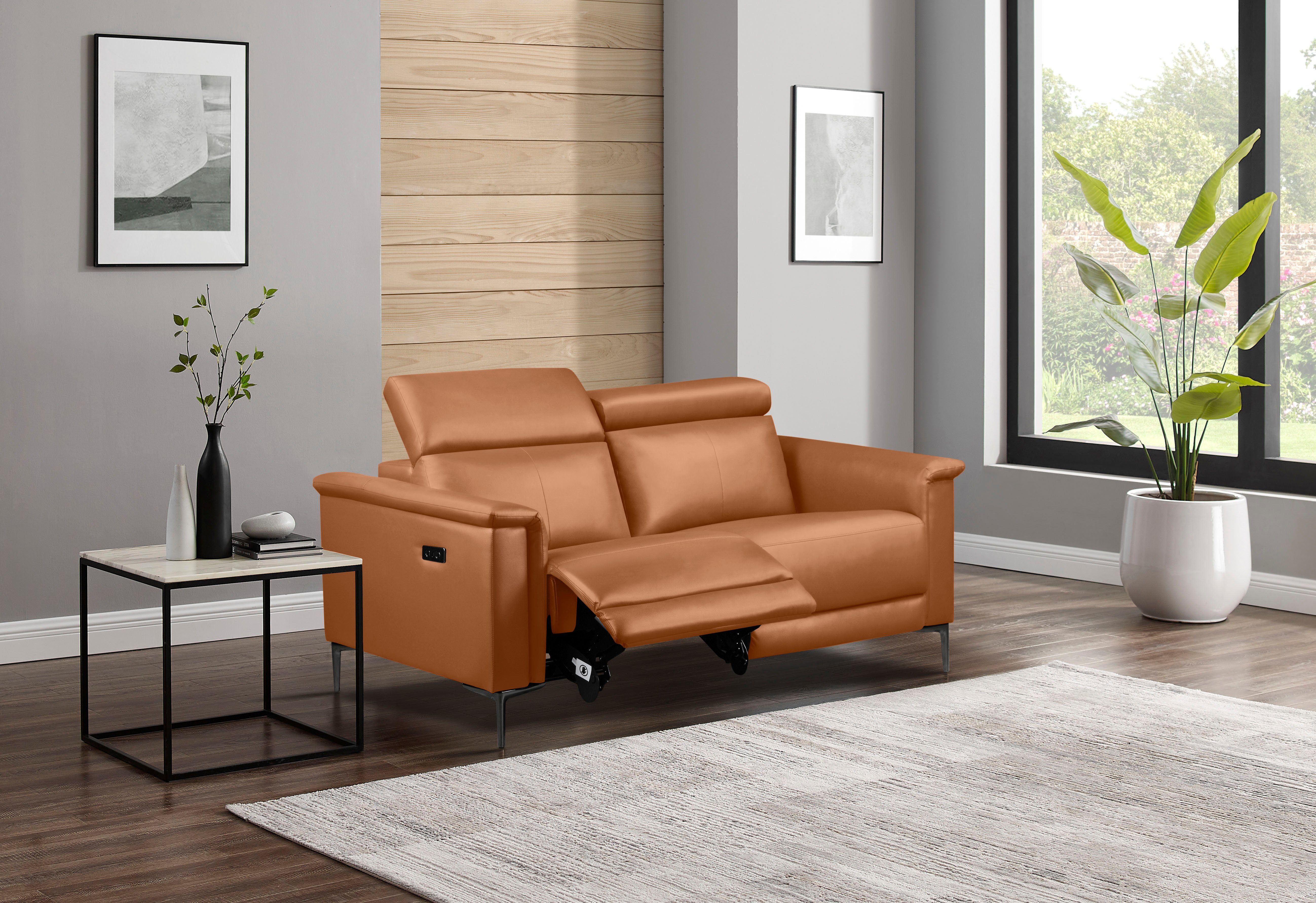 Places of Style 2-zitsbank Lund handmatige of elektrische relaxfunctie en usb-a,