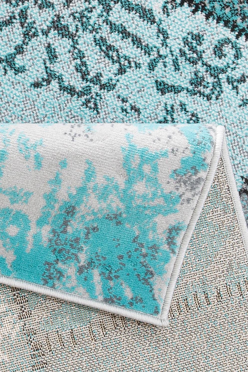my home Vloerkleed Garry Vintage, kortpolig, patchwork-design, kleurrijk, woonkamer
