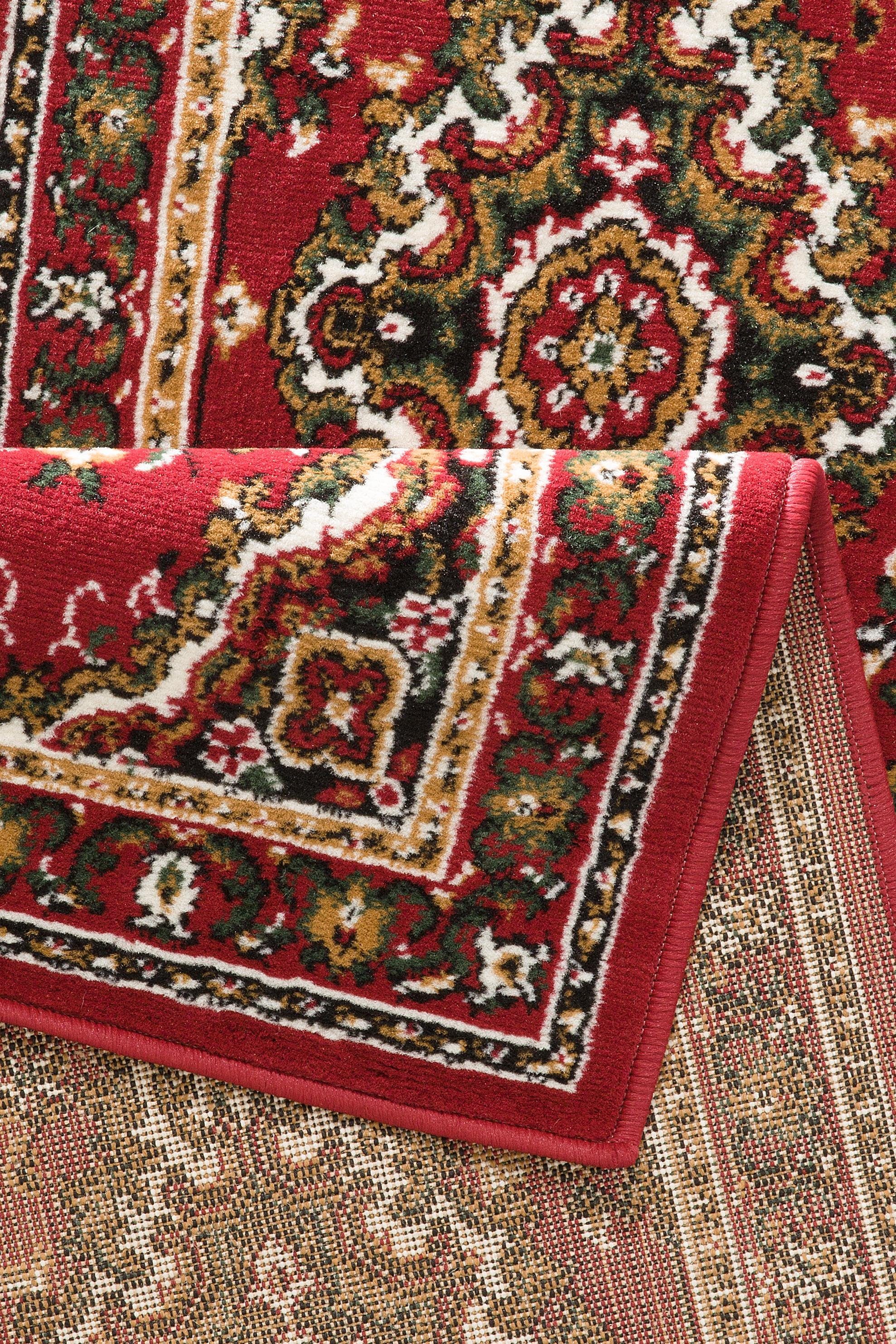 my home Set slaapkamerkleedjes Oriental, Made in Belgium Loperset, korte pool, oriënt-look, met randdessin, gemakkelijk in onderhoud, elegant