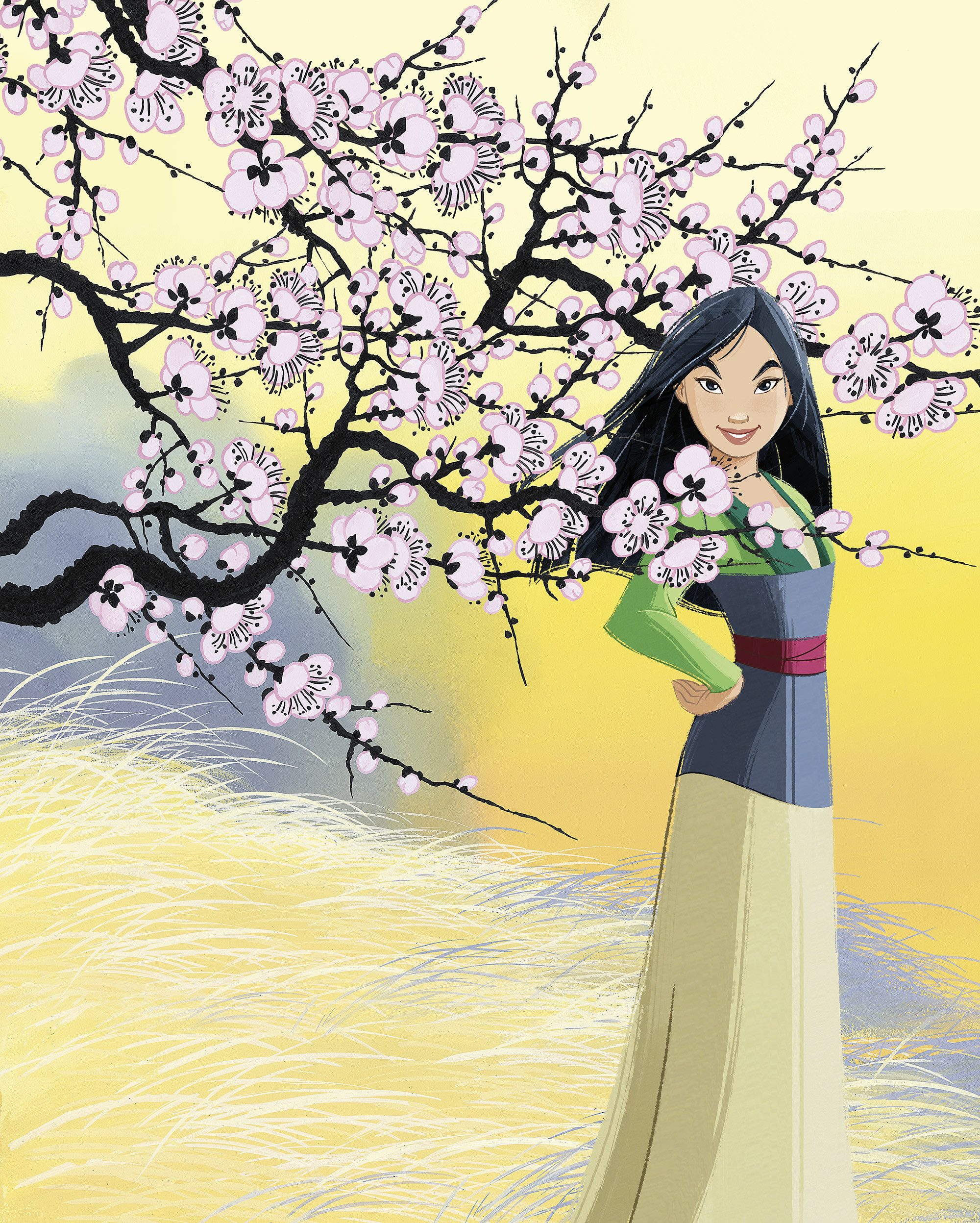 Komar Kinderbehang Disney Mulan Cherry Blossoms (1 stuk)