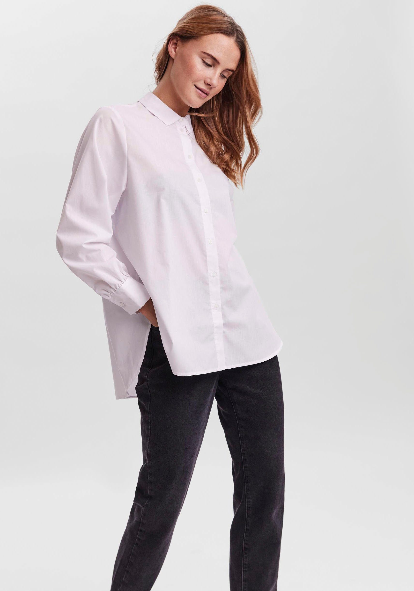 boezem Familielid strijd Vero Moda Lange blouse VMELLA L/S BASIC SHIRT NOOS koop je bij | OTTO