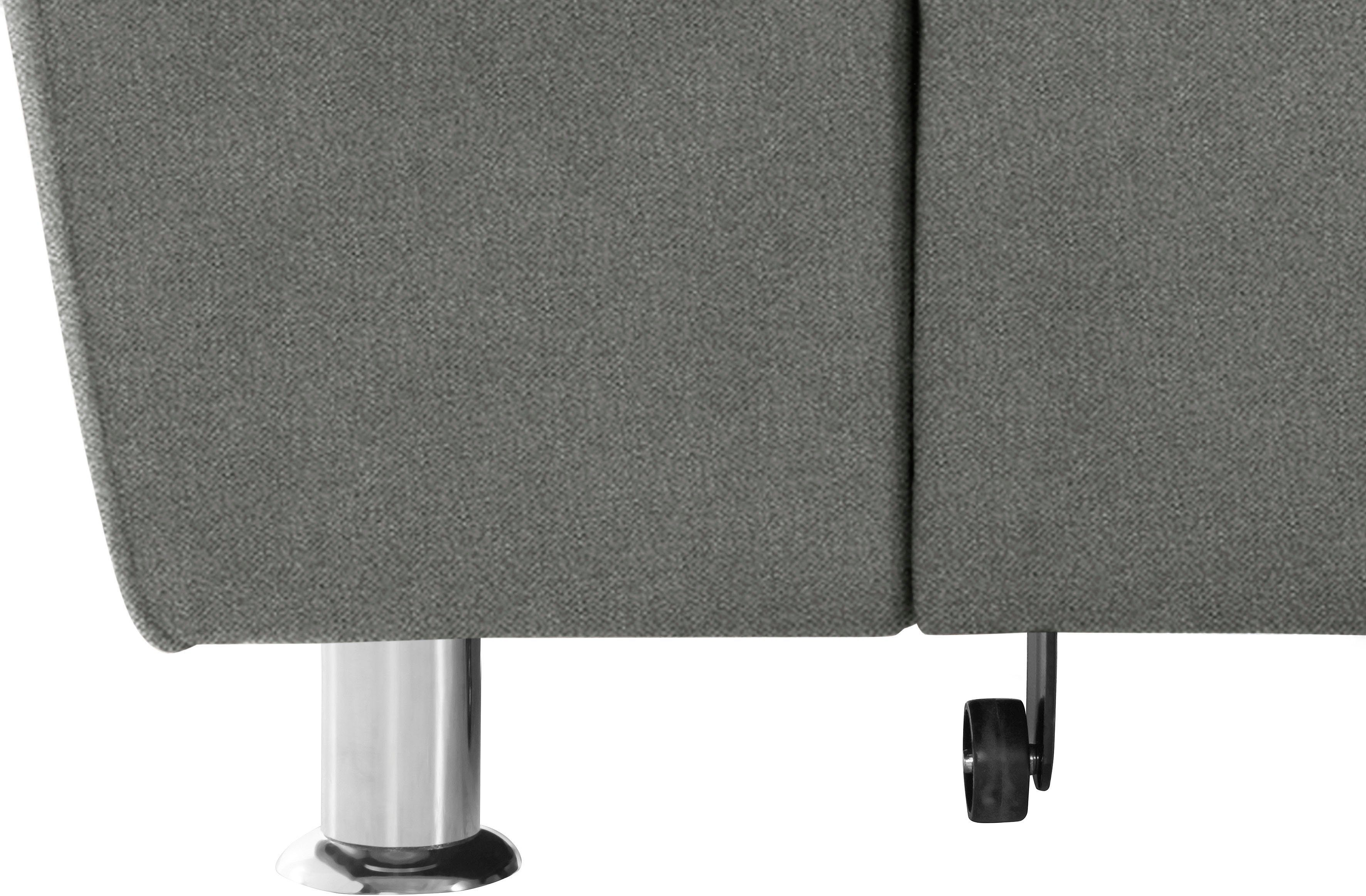 DOMO collection Hoekbank Franzi, tijdloos en elegant, moderne zittingstikking, L-Vorm