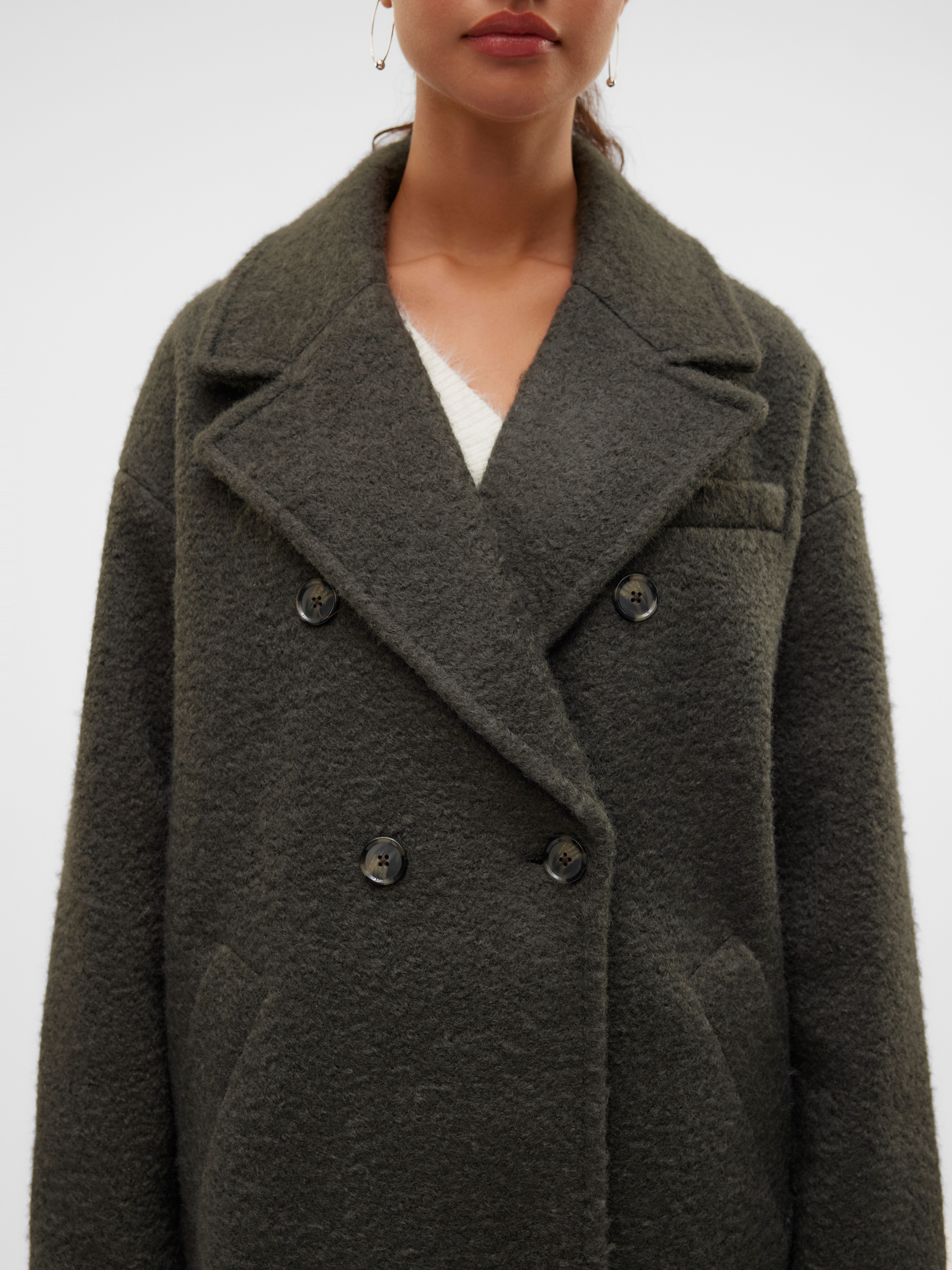 Vero Moda Lange jas VMELITEERIKA LONG COAT BOO