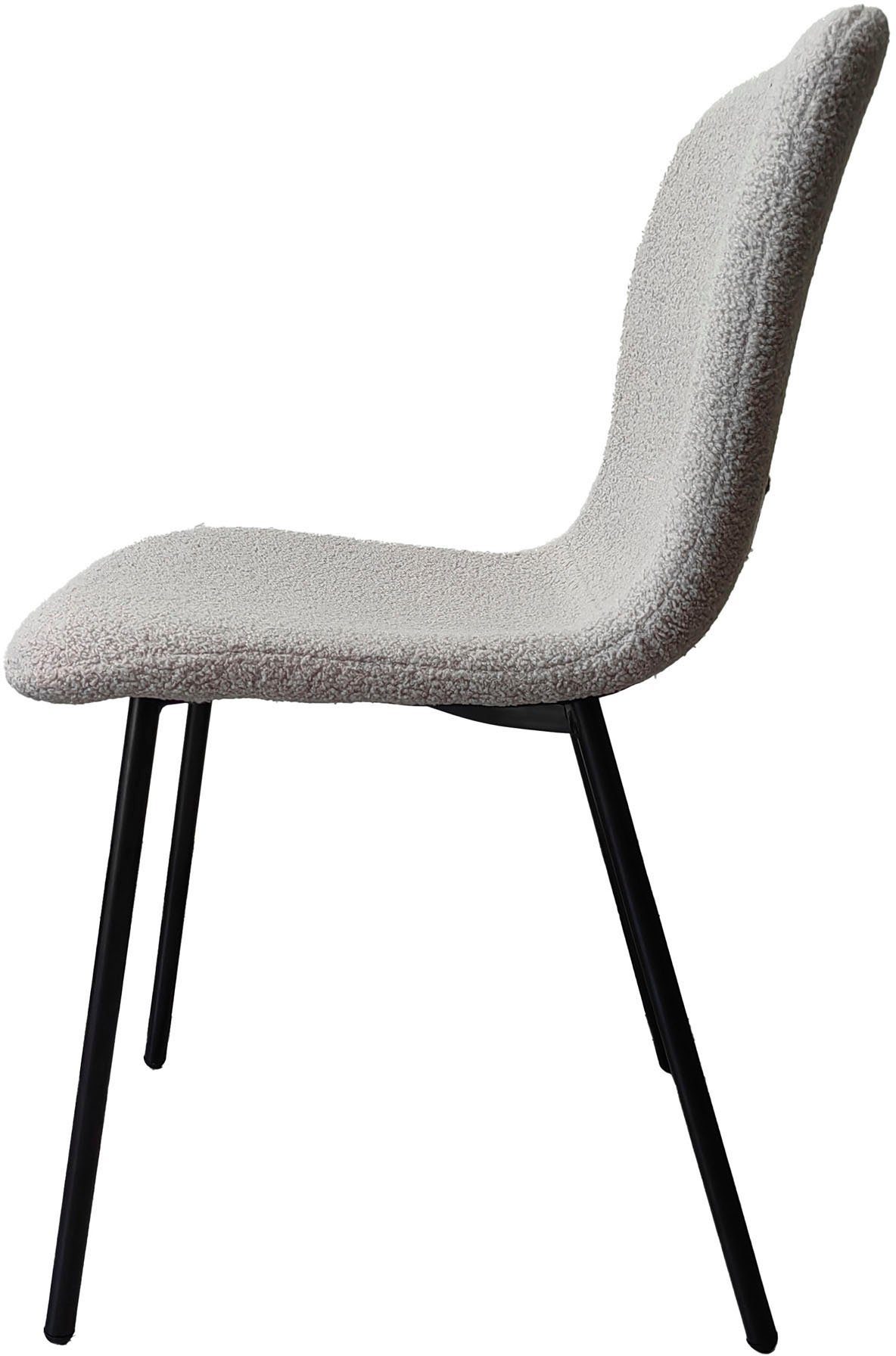 SalesFever Stoel met 4 poten ergonomisch gevormde zitting en rugleuning (set, 4 stuks)