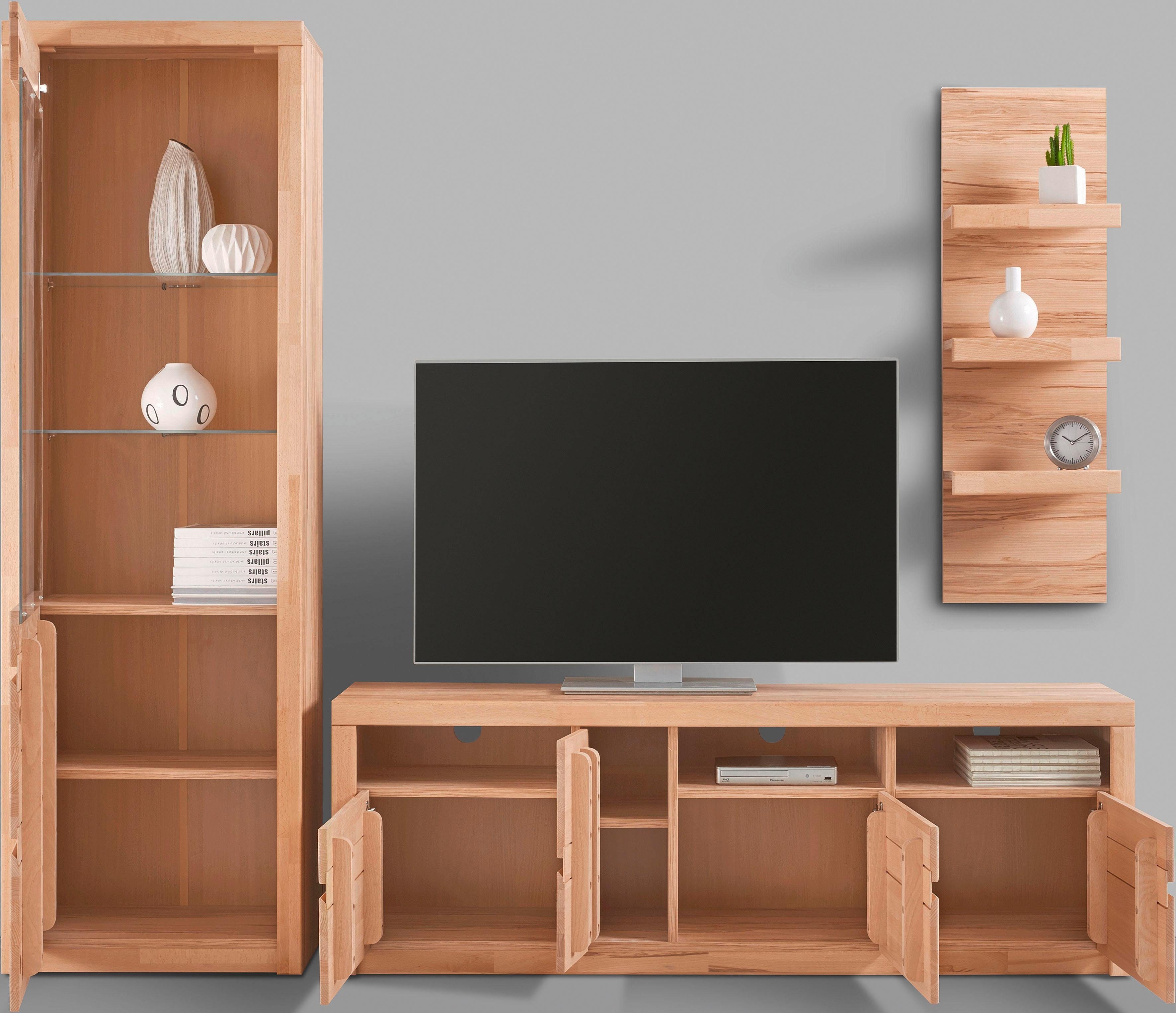 Home affaire Wandmeubel Silkeborg gedeeltelijk massief hout (set, 3-delig)