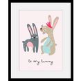 home affaire wanddecoratie be my bunny met frame wit