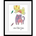 home affaire wanddecoratie cats like fish met frame wit