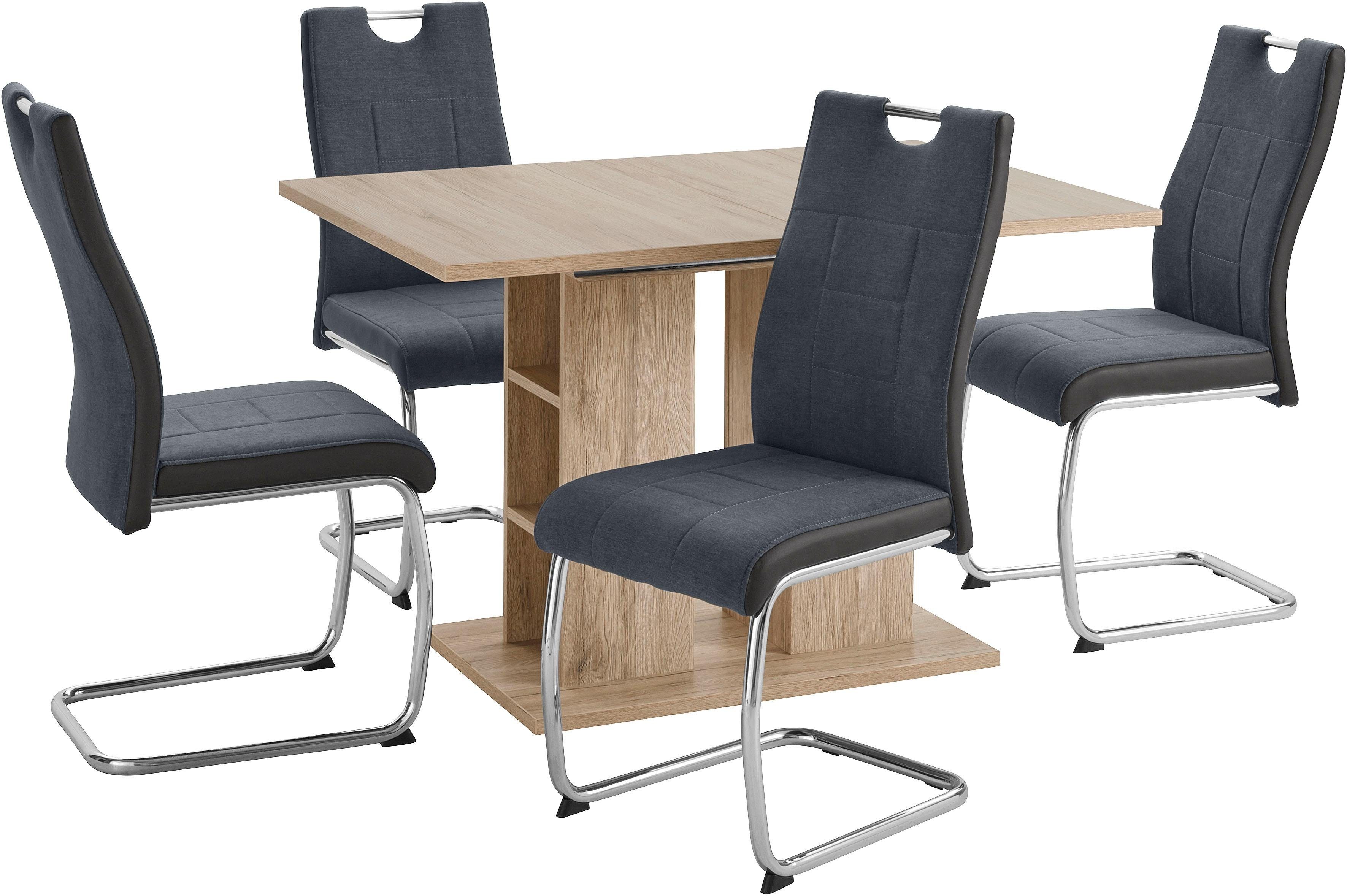 HELA Eethoek ALINA G bestaande uit een tafel en 4 stoelen (set, 5-delig)