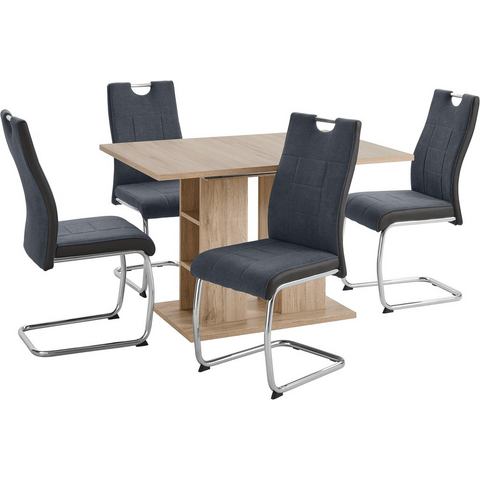 HELA Eethoek ALINA G bestaande uit een tafel en 4 stoelen (set, 5-delig)