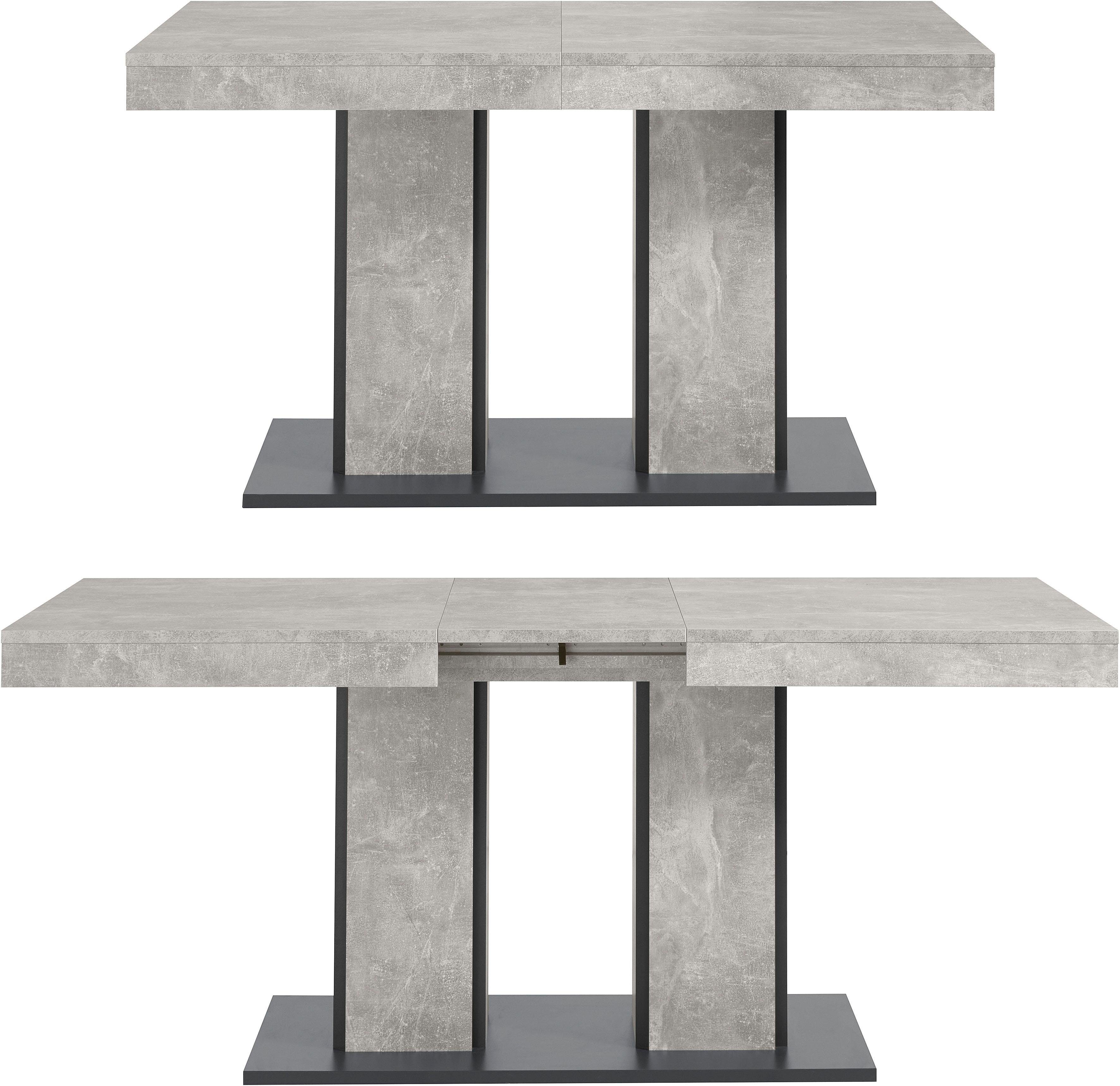 HELA Eettafel Rosé Uittrekfunctie, breedte 140-180 cm