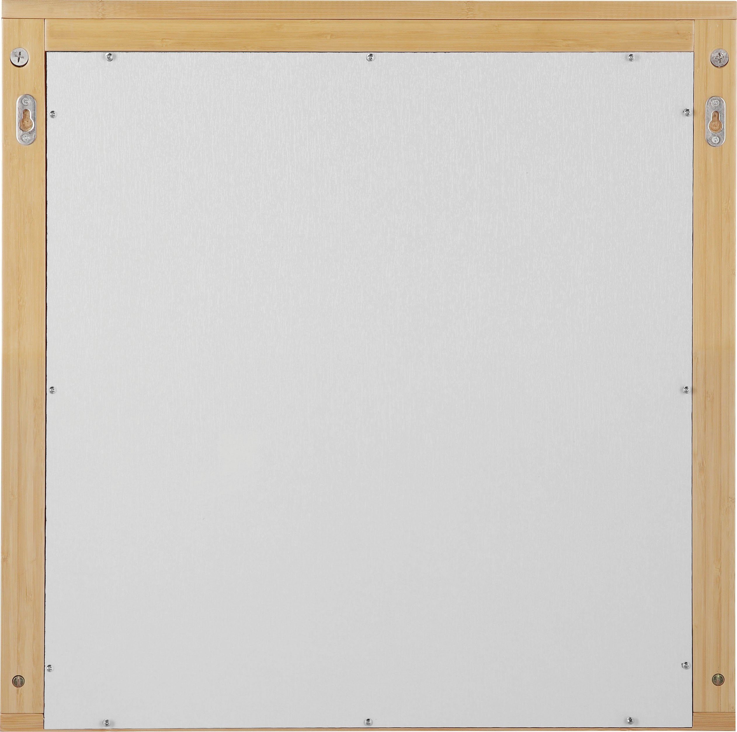 welltime Badspiegel Bali ecru badkamerspiegel spiegelkast Spiegel met planchet rek bamboe breedte 60 cm