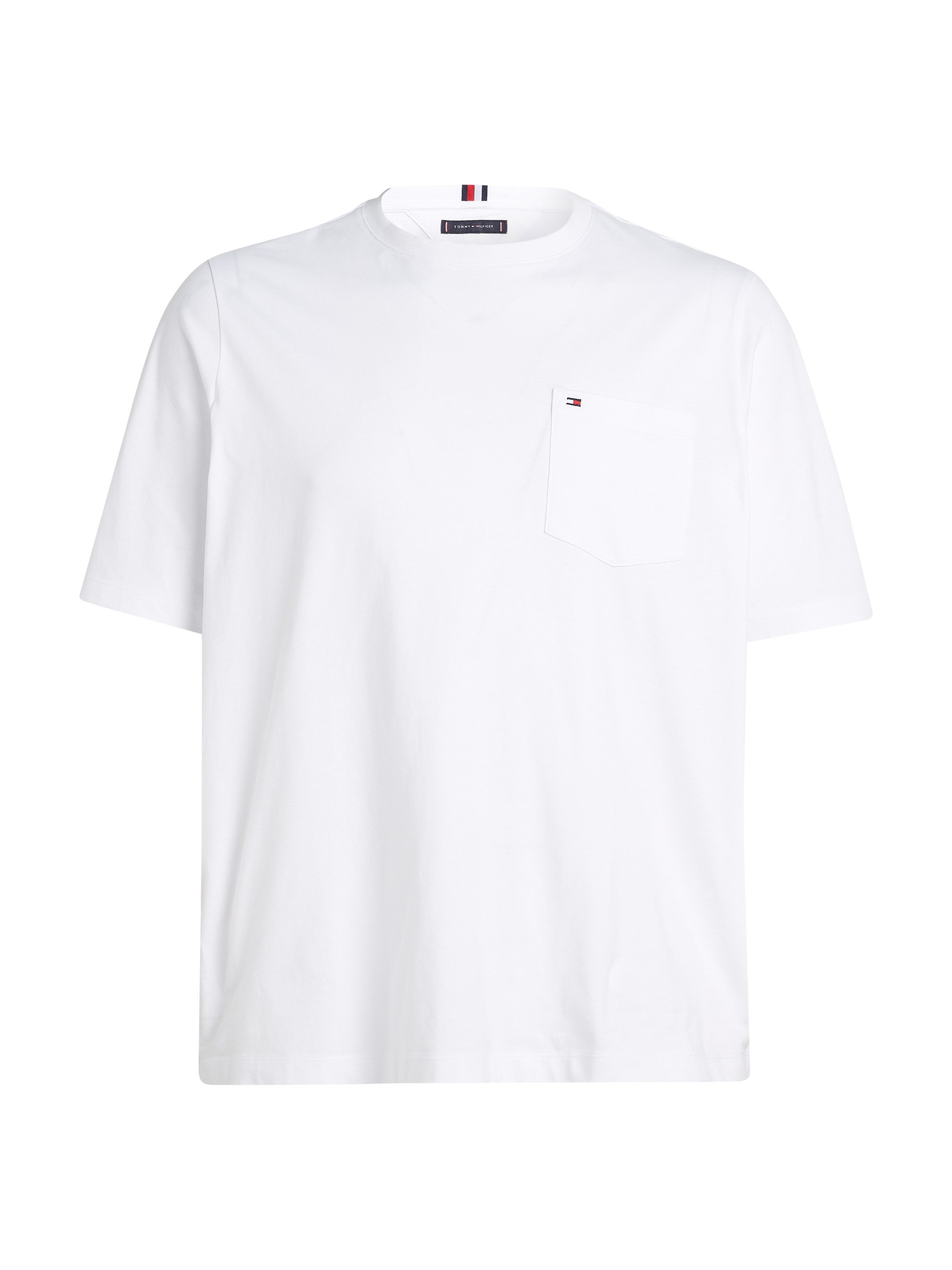 Tommy Hilfiger T-shirt BT-POCKET TEE-B Grote maten met borstzak