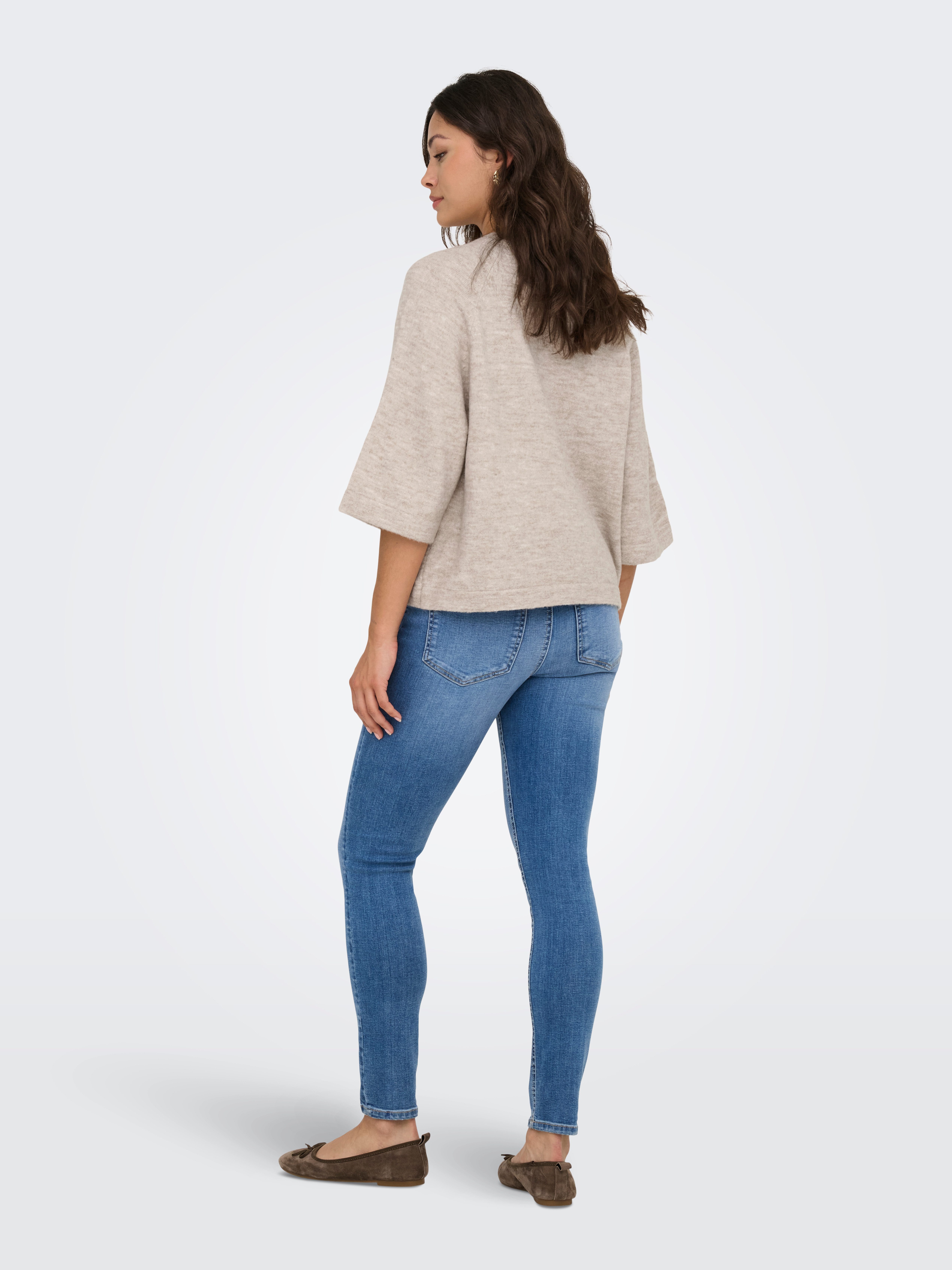Only Gebreide trui ONLSIMONI 3/4 PULLOVER KNT NOOS