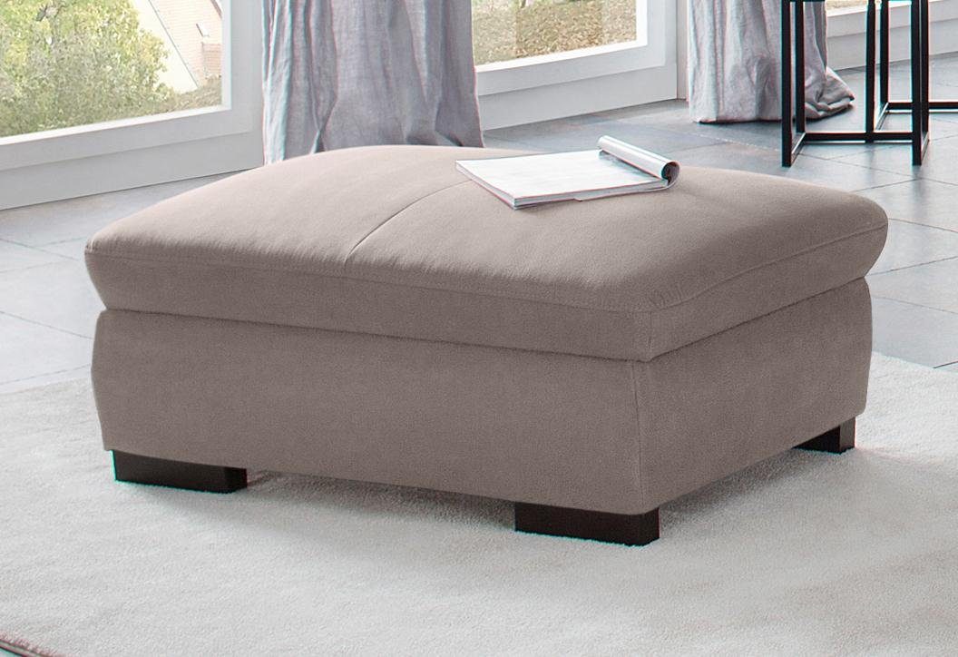 Home affaire Hocker met bergruimte Alberto groot, met opbergruimte hockers maat Luxe-microvezel leer-look grijs