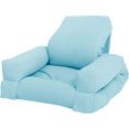 karup fauteuil mini hippo blauw