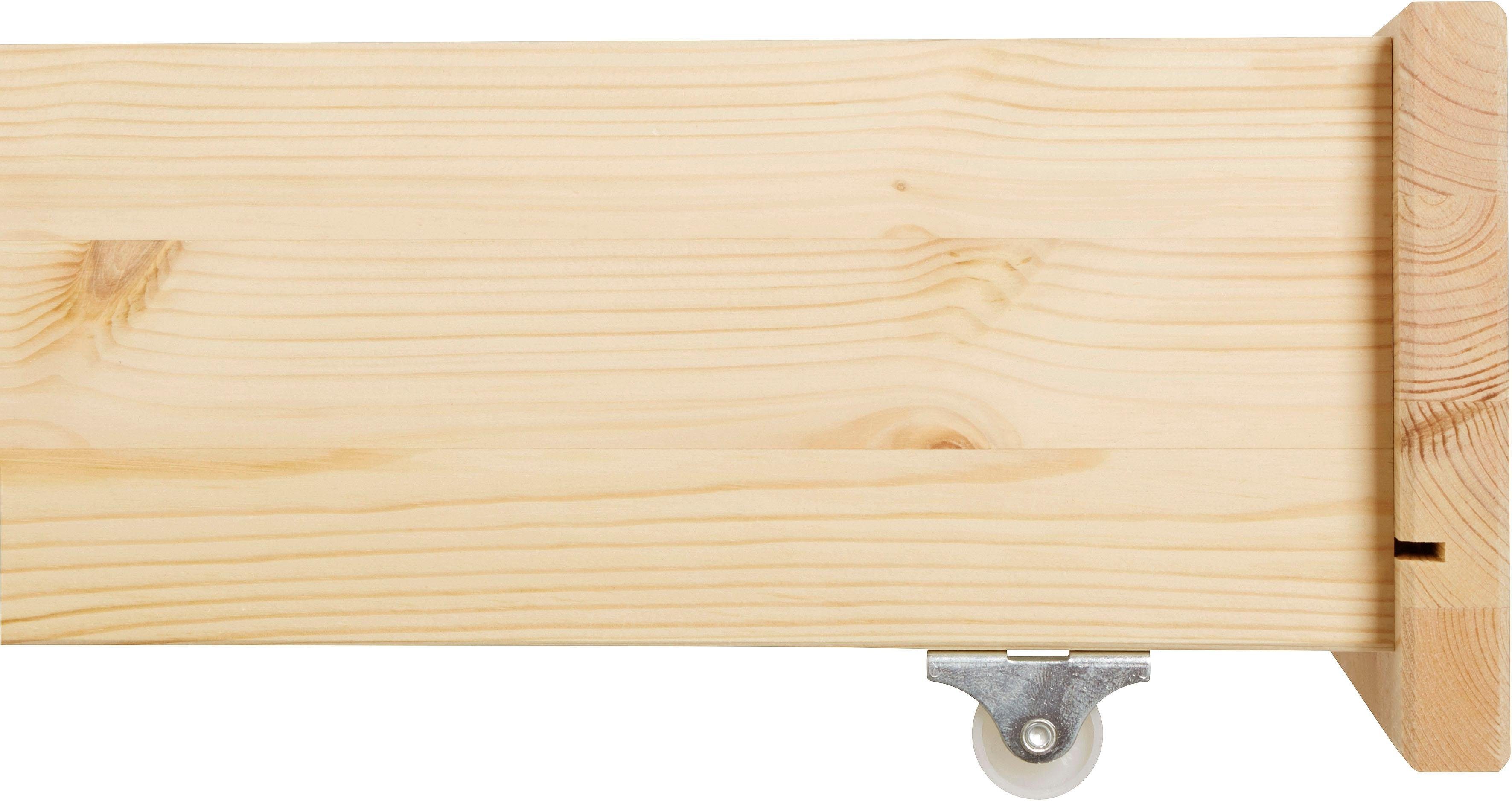 Home affaire Palletbed "ALASCO" BESTSELLER! Met lade gecertificeerd massief hout, uit te breiden tot tweepersoons- of familiebed