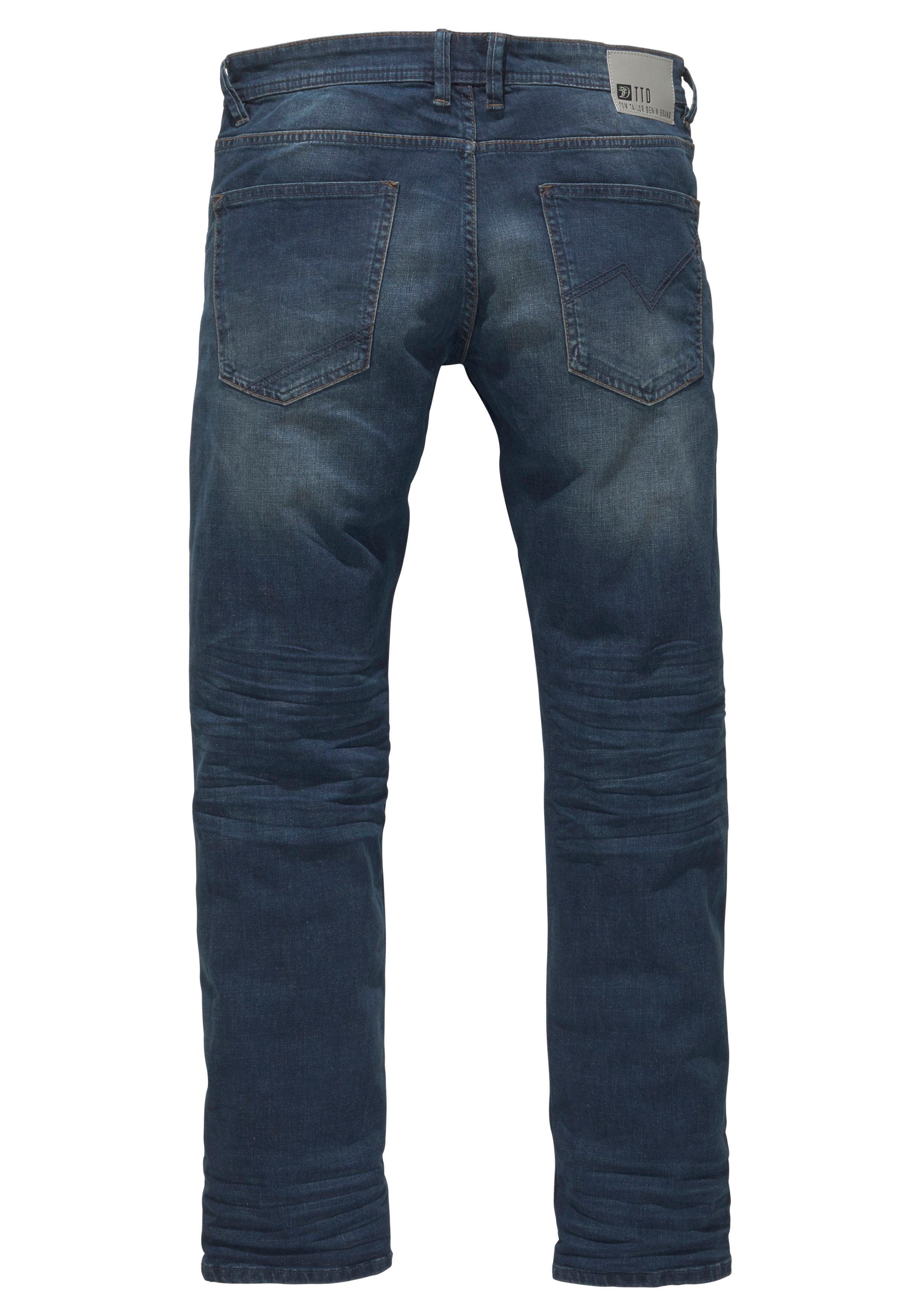 Tom Tailor Denim 5-pocket jeans PIERS met geruit patroon