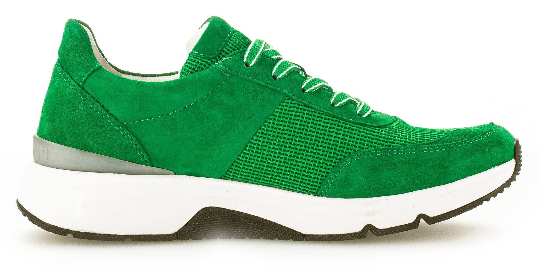 Gabor Rollingsoft Sneakers met sleehak vrijetijdsschoen, lage schoen, veterschoen, logo op de hiel