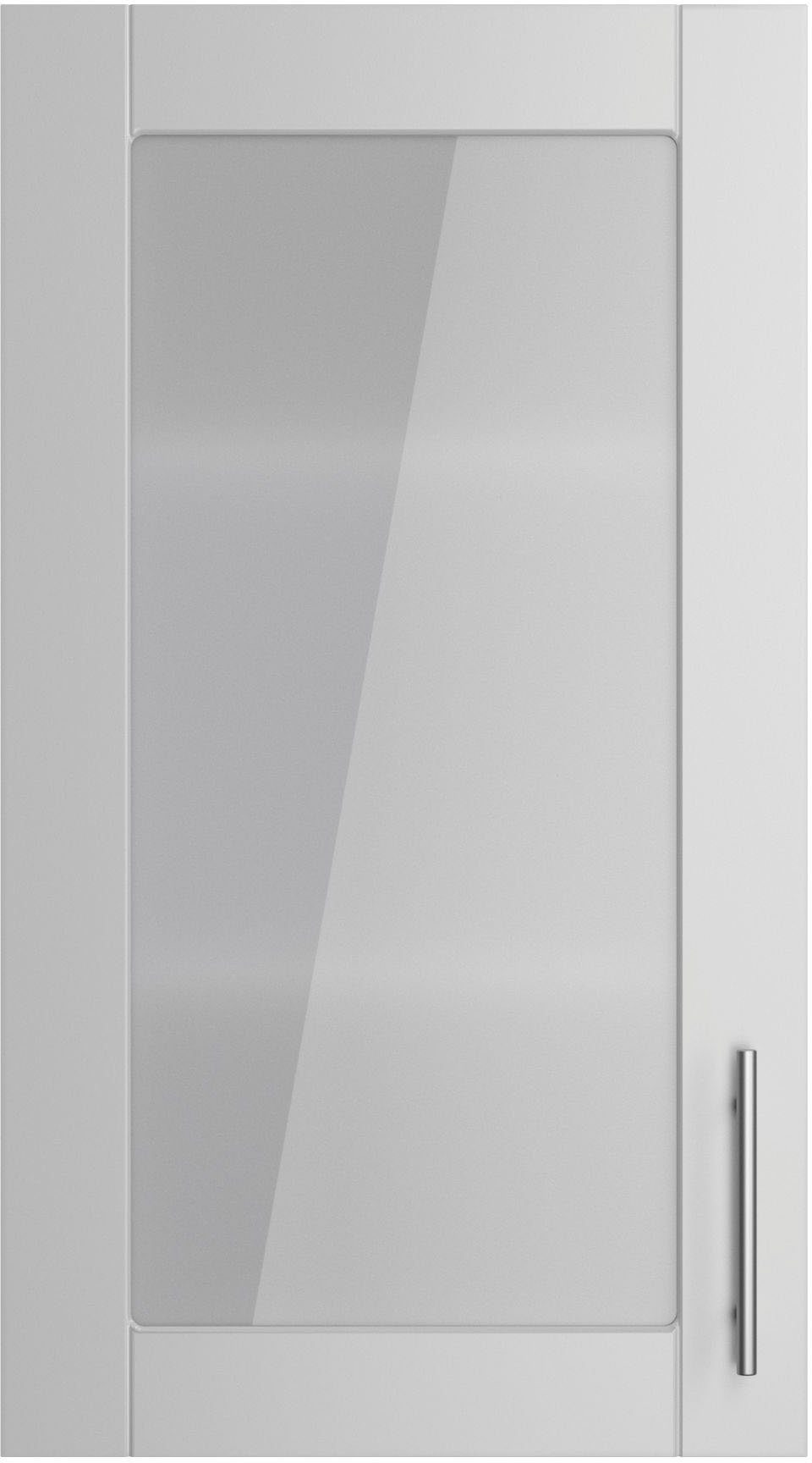 OPTIFIT Hangend kastje met glasdeur Ahus Breedte 50 cm hangkasten grijs