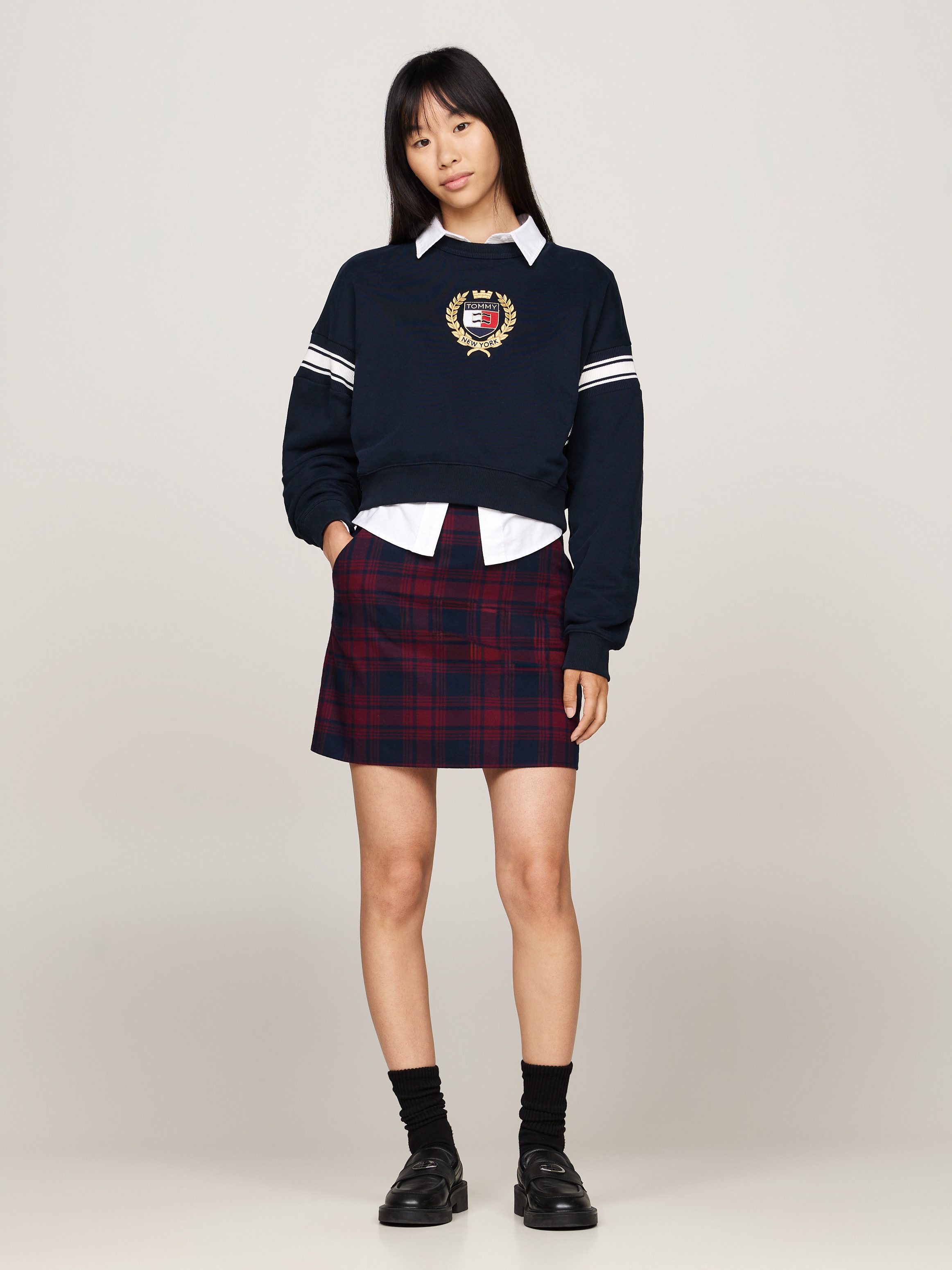 TOMMY JEANS Minirok TJW CHECK MINI SKIRT in modieus ruitdessin