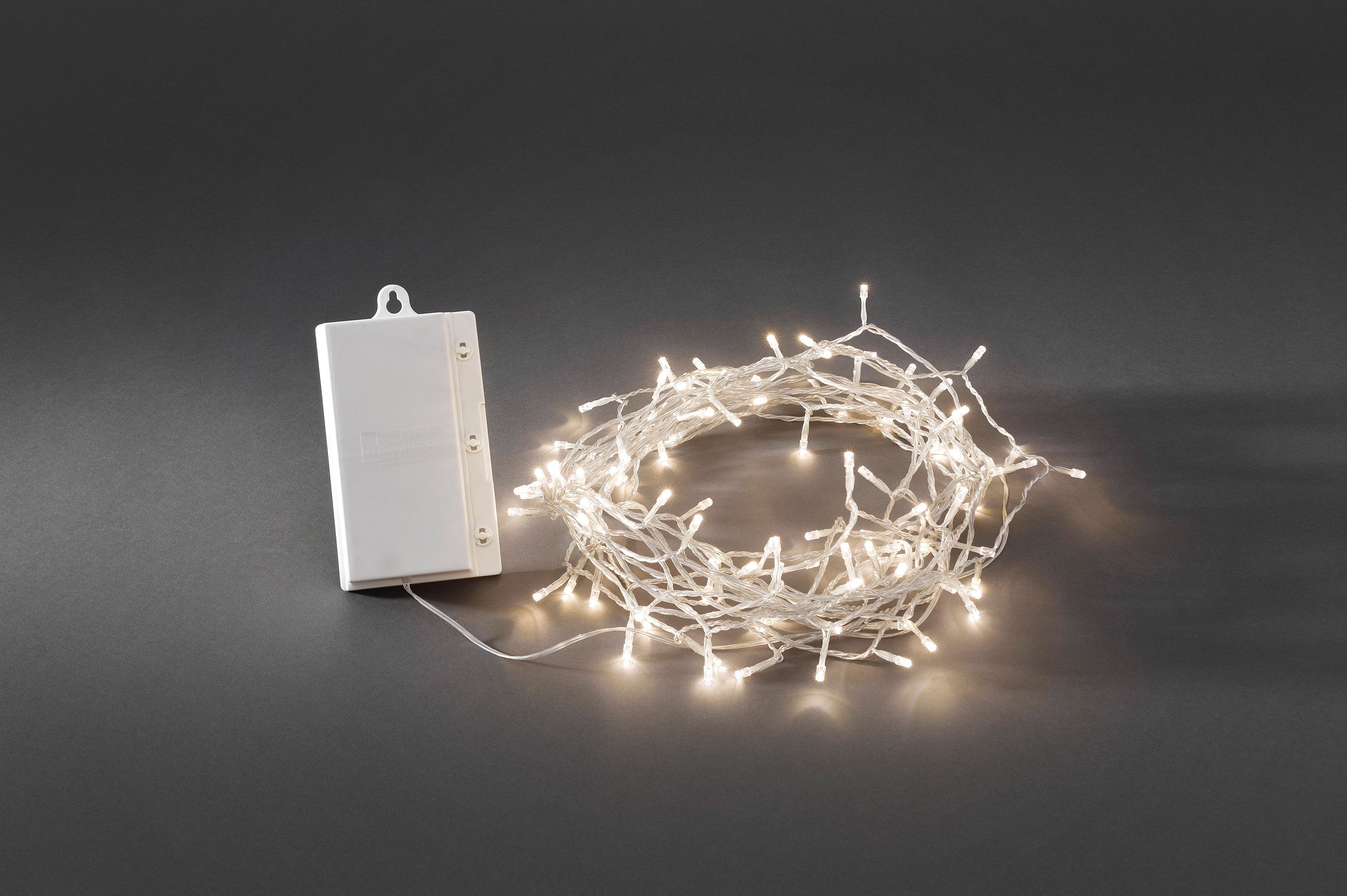Lichtketting met batterijen Buiten werkt op batterijen LED Warm-wit Konstsmide 3719-103