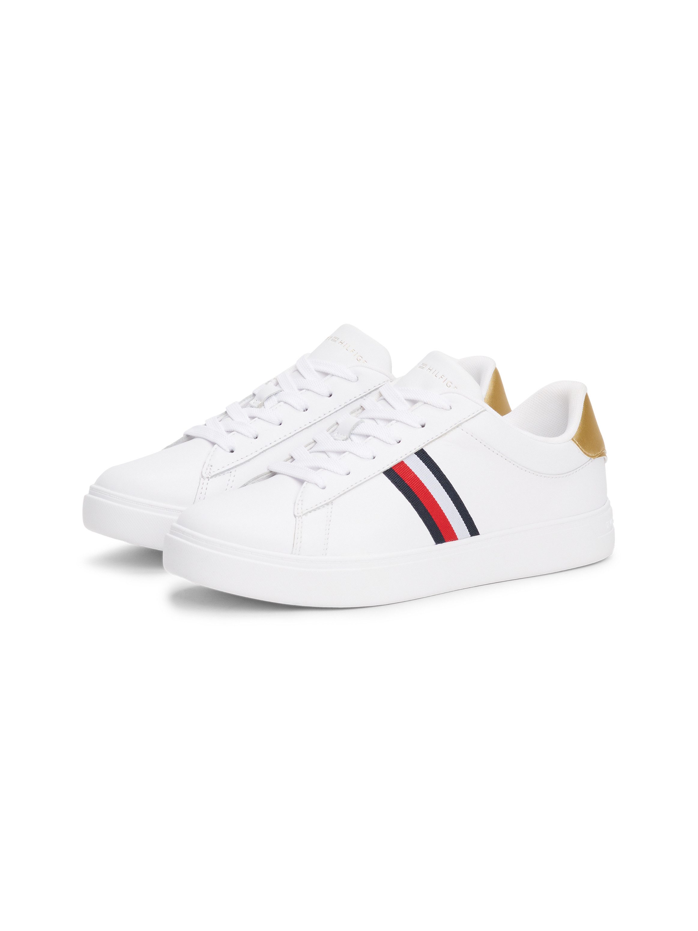 Tommy Hilfiger Plateausneakers ESSENTIAL COURT SNEAKER STRPS , vrijetijdsschoen, lage schoen,...