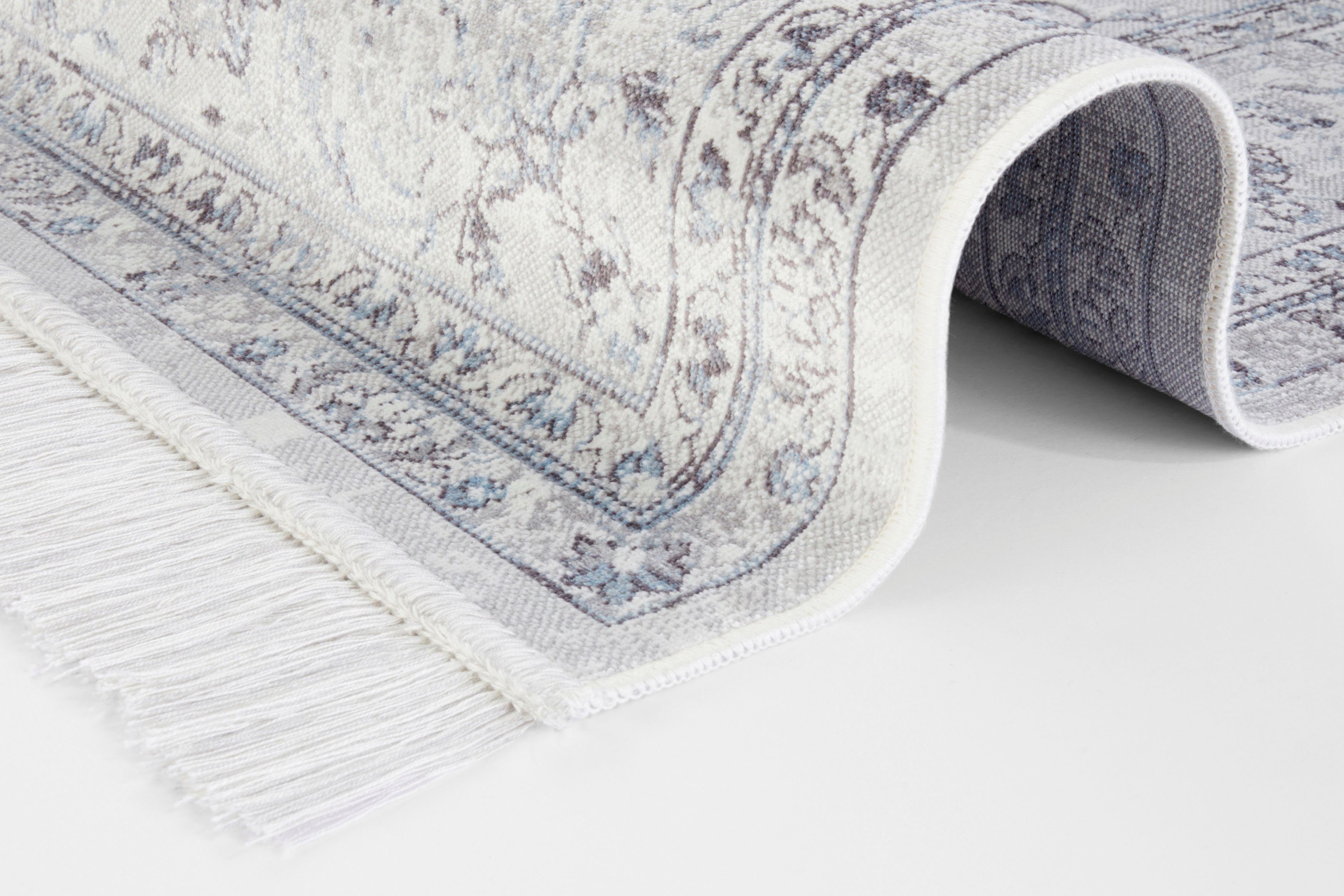 NOURISTAN Vloerkleed Orient Vintage medaillon Oriëntaals met franje, oriënt, woonkamer, slaapkamer, eetkamer