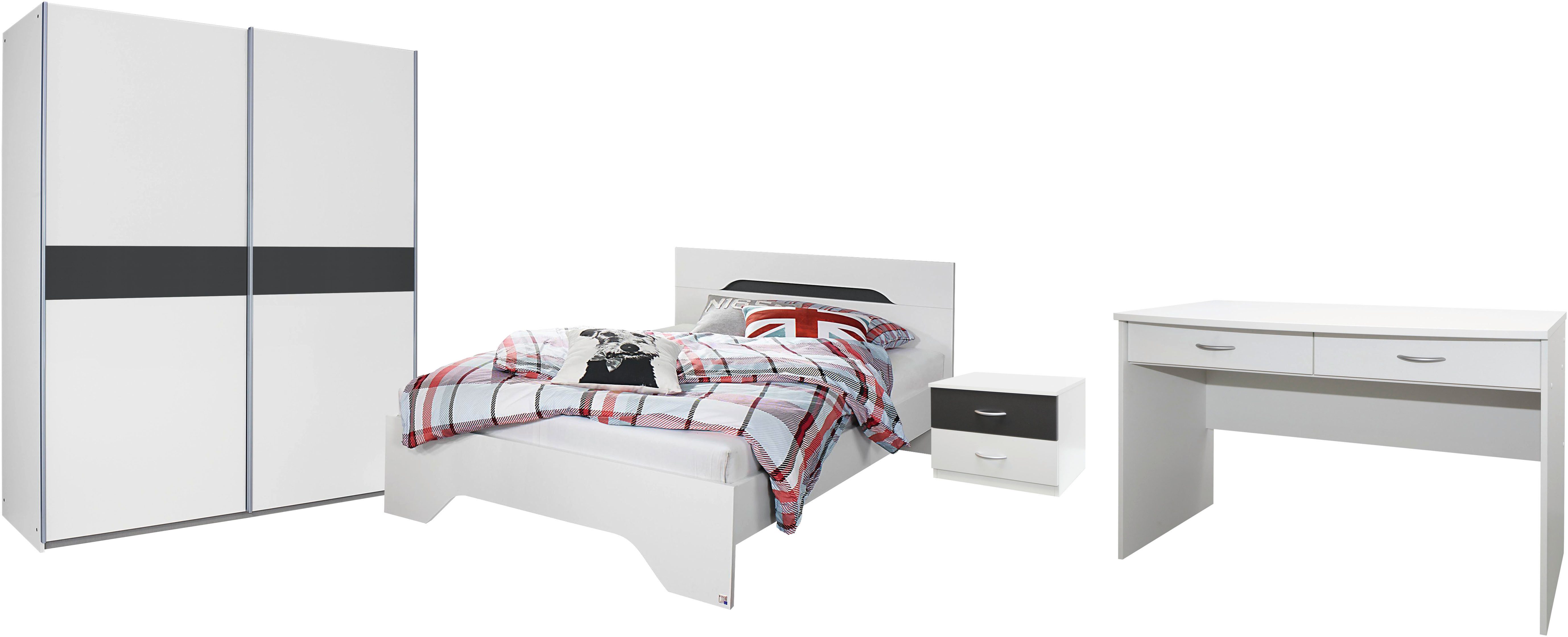 rauch Tienerkamerset Compleet slaapkamer slaapkamer NOOSA met kast breedte 175 cm(set) complete kinderkamers grijs