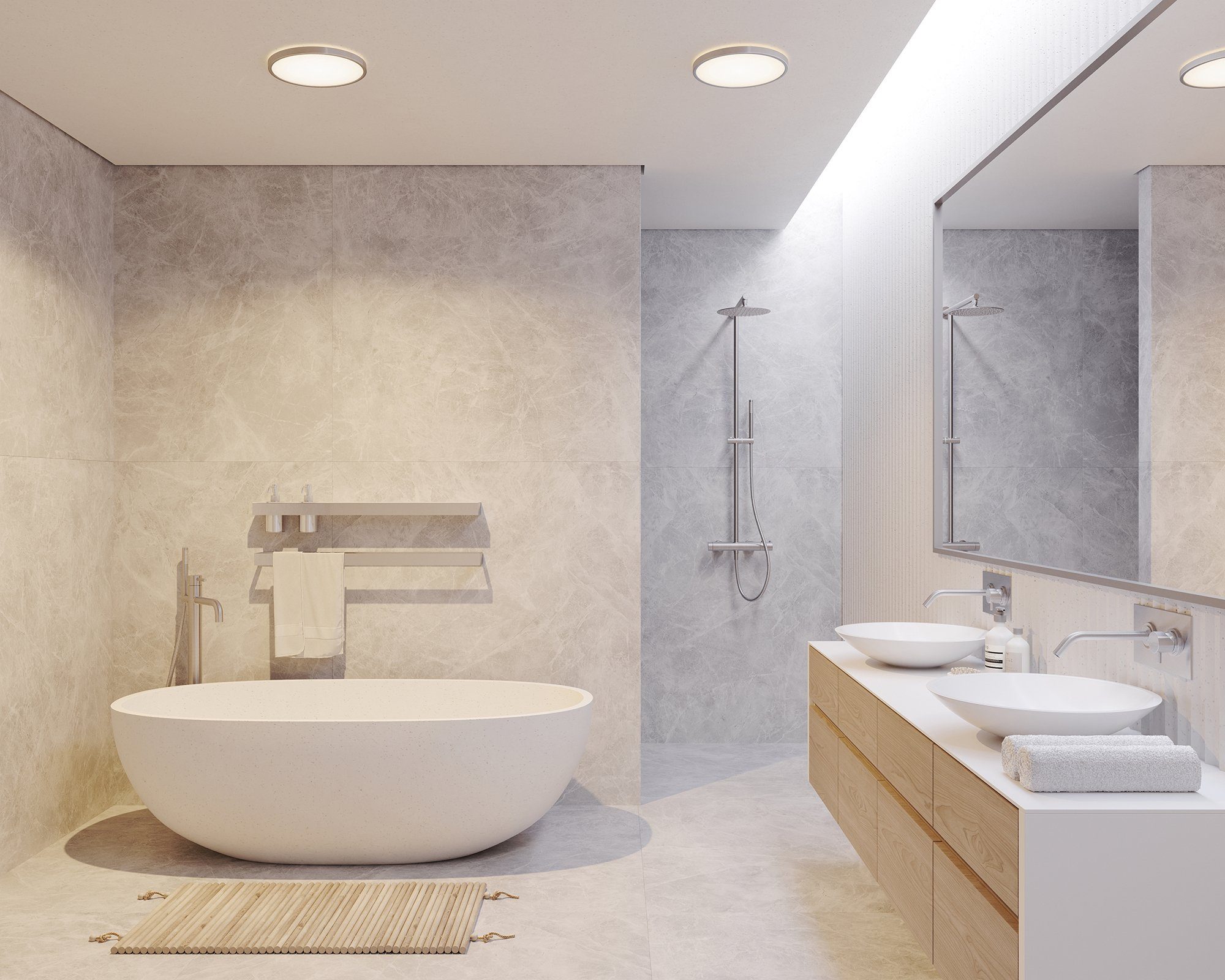 Nordlux Led-plafondlamp OJA Kleurwisseling, voor badkamer en buiten, inclusief led module, incl. dimmer
