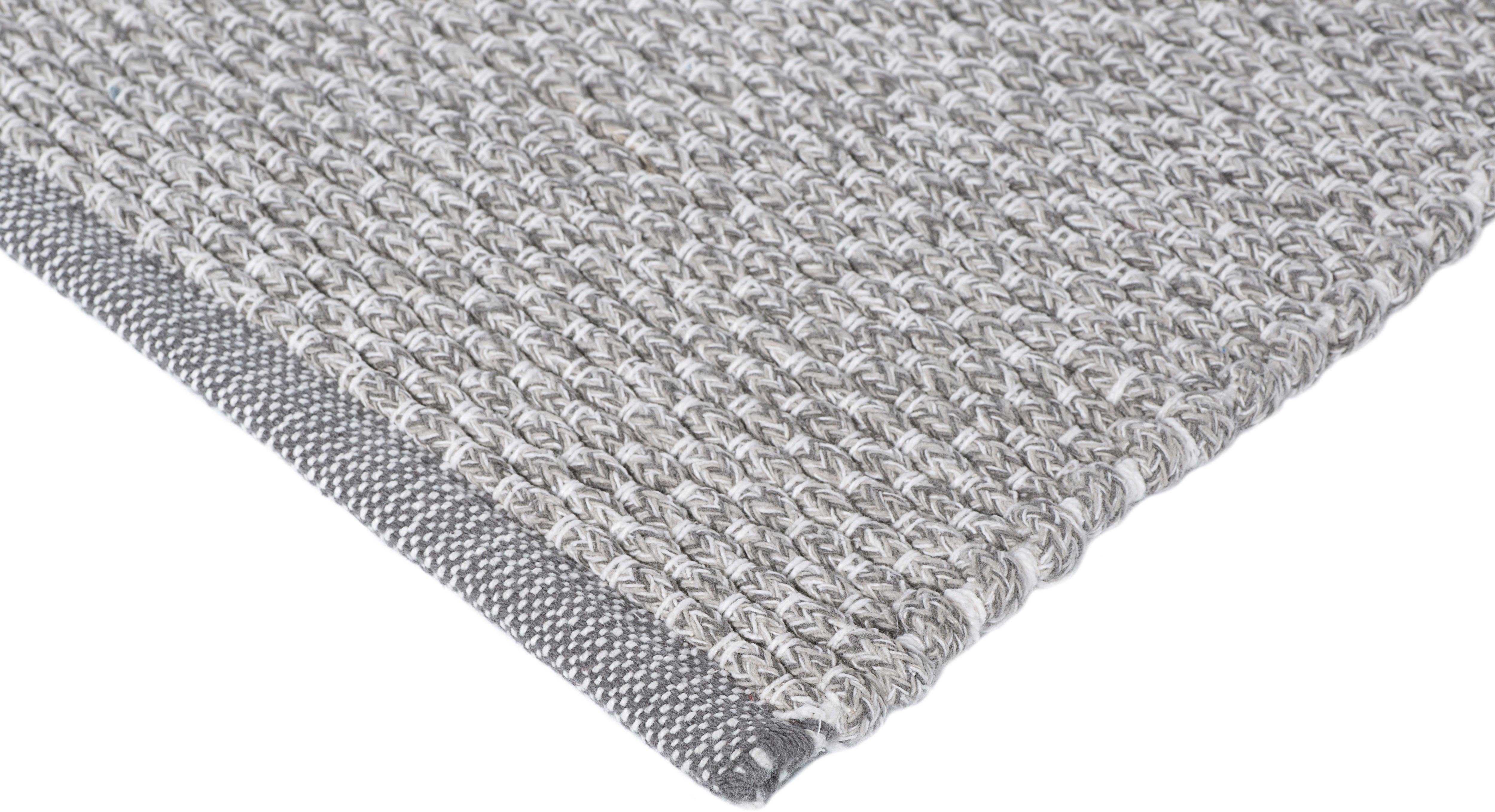 LUXOR living Vloerkleed Liv Handgeweven, puur katoen, met de hand geweven, unikleuren, iets mêlee