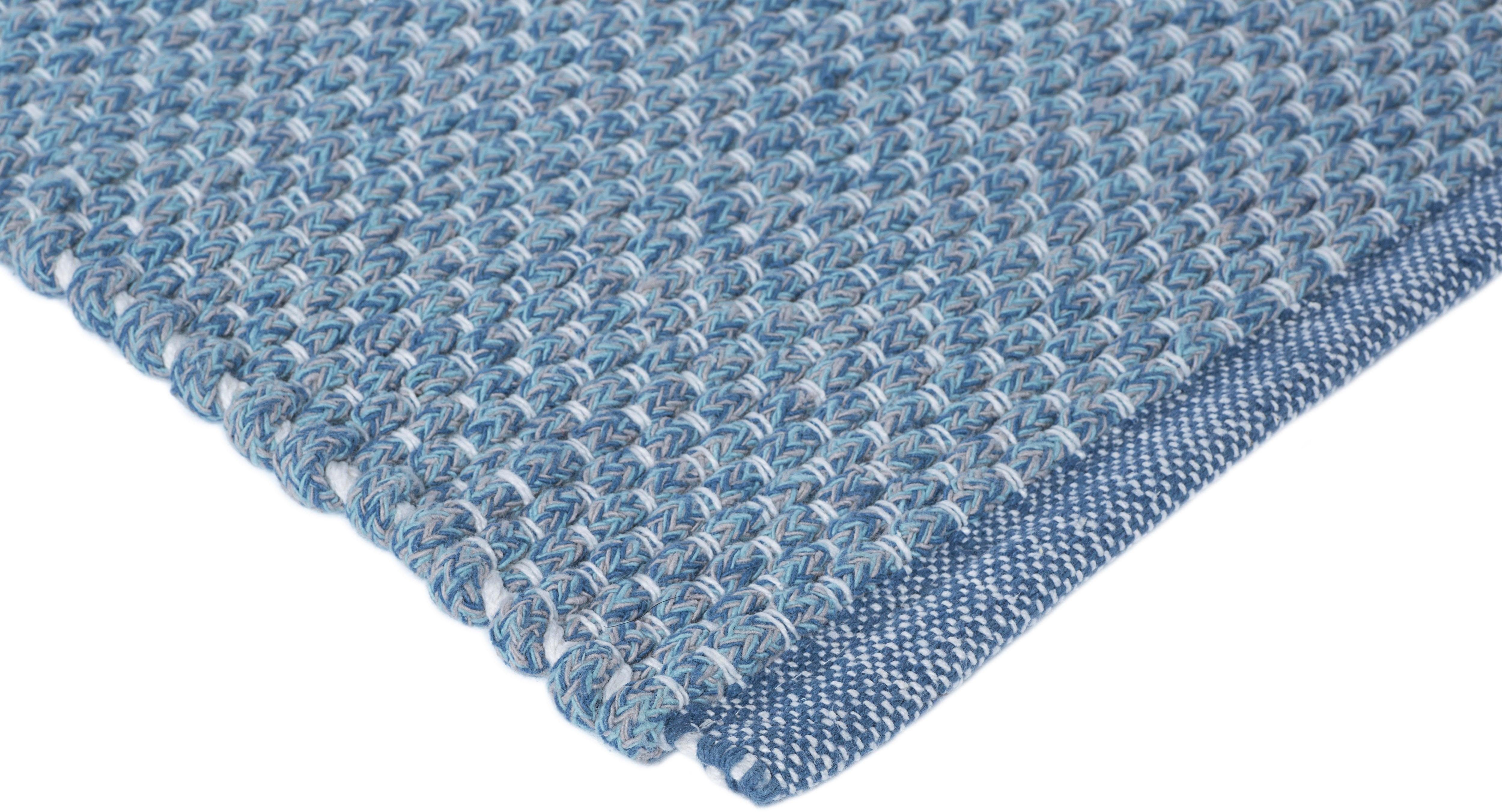 LUXOR living Vloerkleed Liv Handgeweven, puur katoen, met de hand geweven, unikleuren, iets mêlee