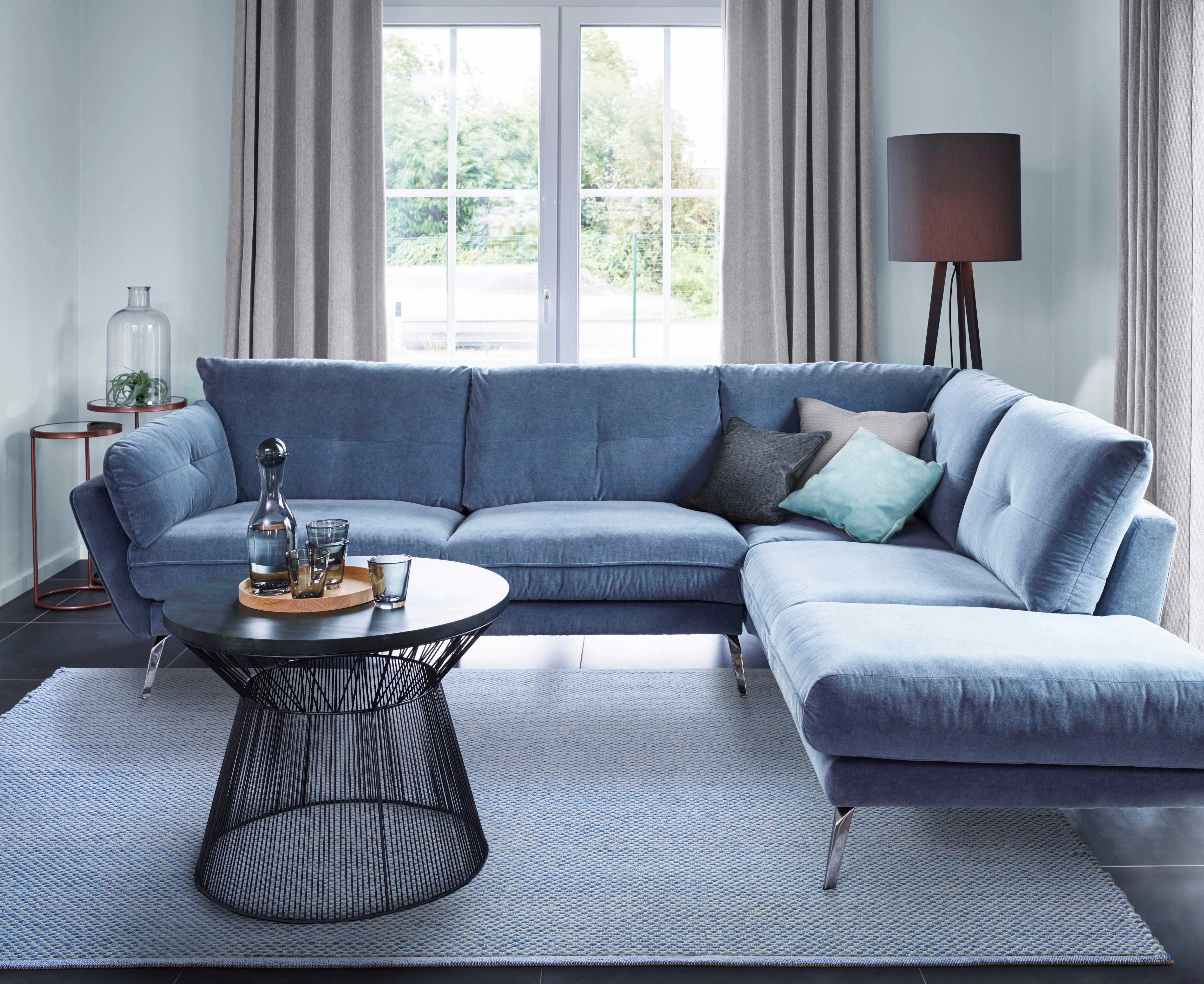 LUXOR living Vloerkleed Liv Handgeweven, puur katoen, met de hand geweven, unikleuren, iets mêlee