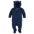 klitzeklein teddy-jumpsuit met voet blauw