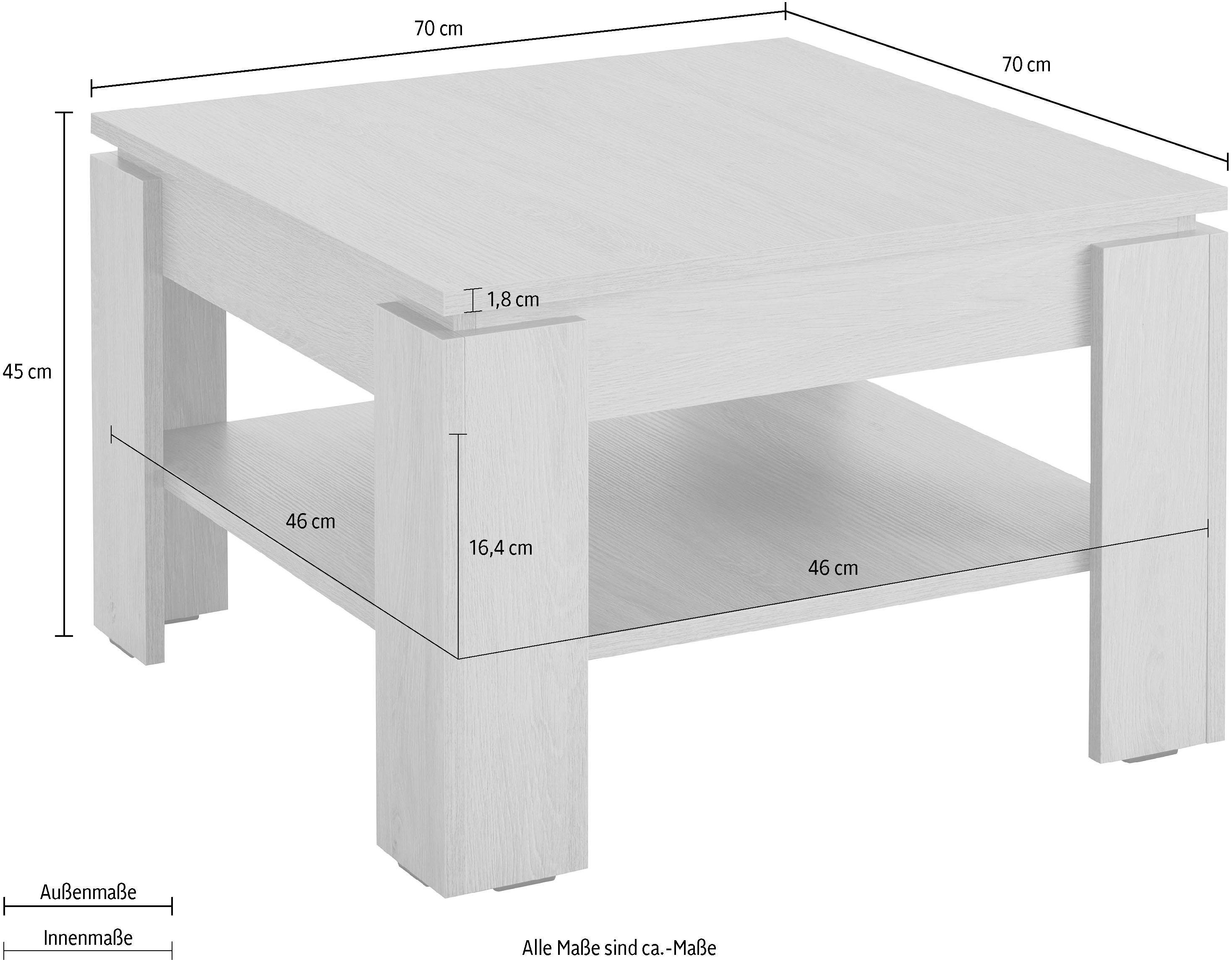 Home affaire Salontafel FCT Breedte 70 cm