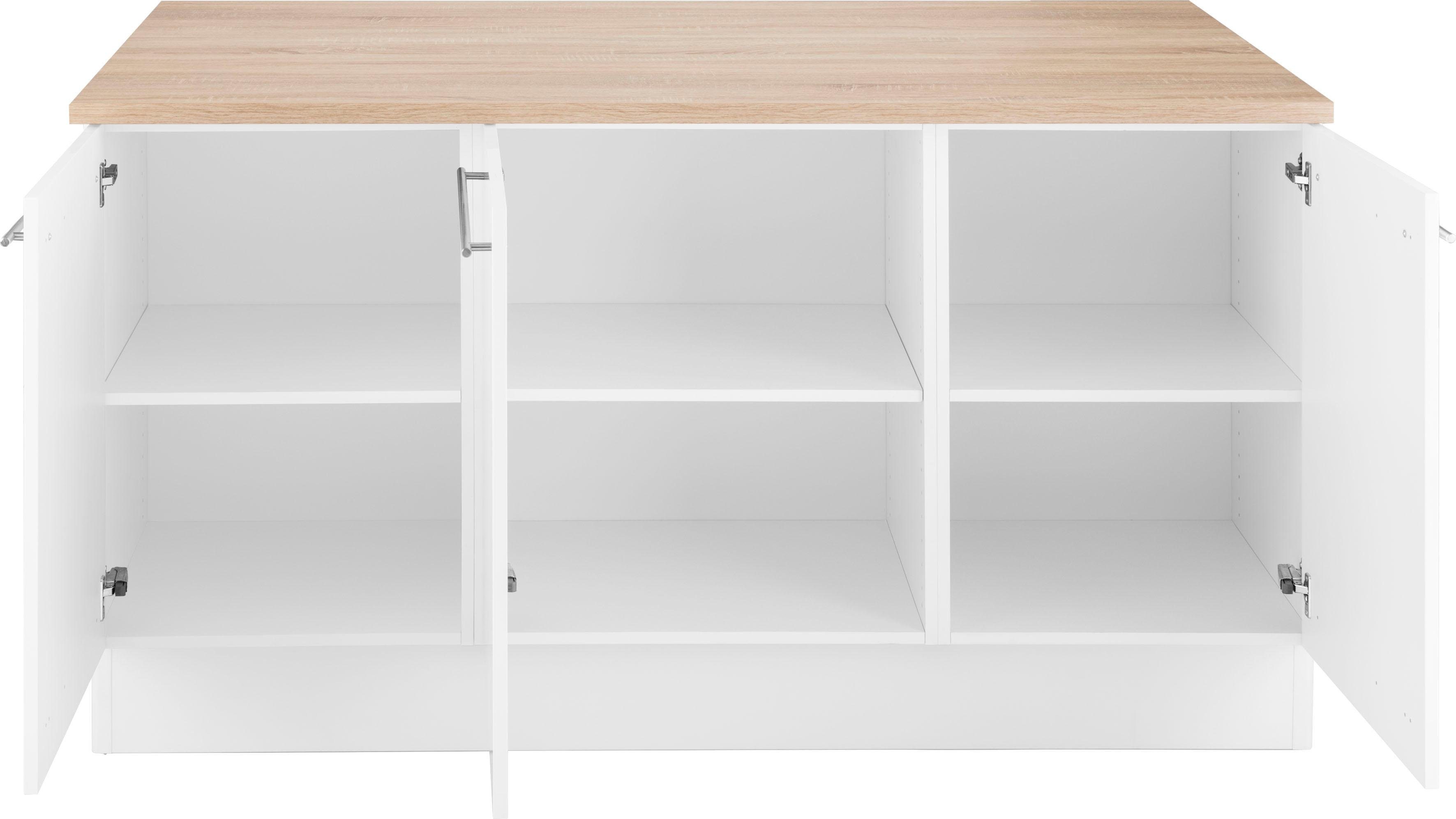 OPTIFIT Kookeiland met balie Bern, breedte 160 cm