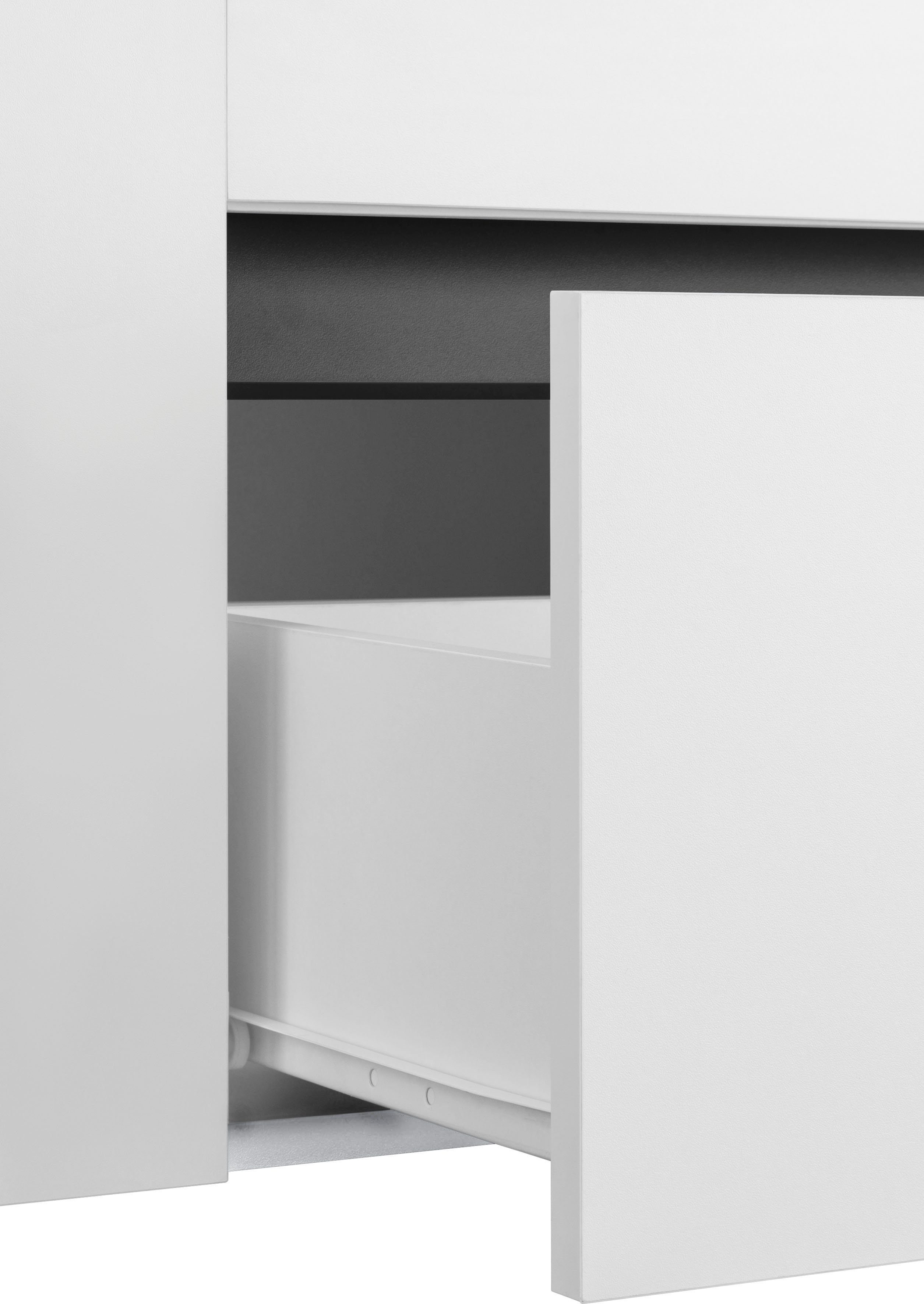 Home affaire Wastafelonderkast Wisla voor wandmontage, sifonaansluiting, push-to-open functie, breedte 80 cm